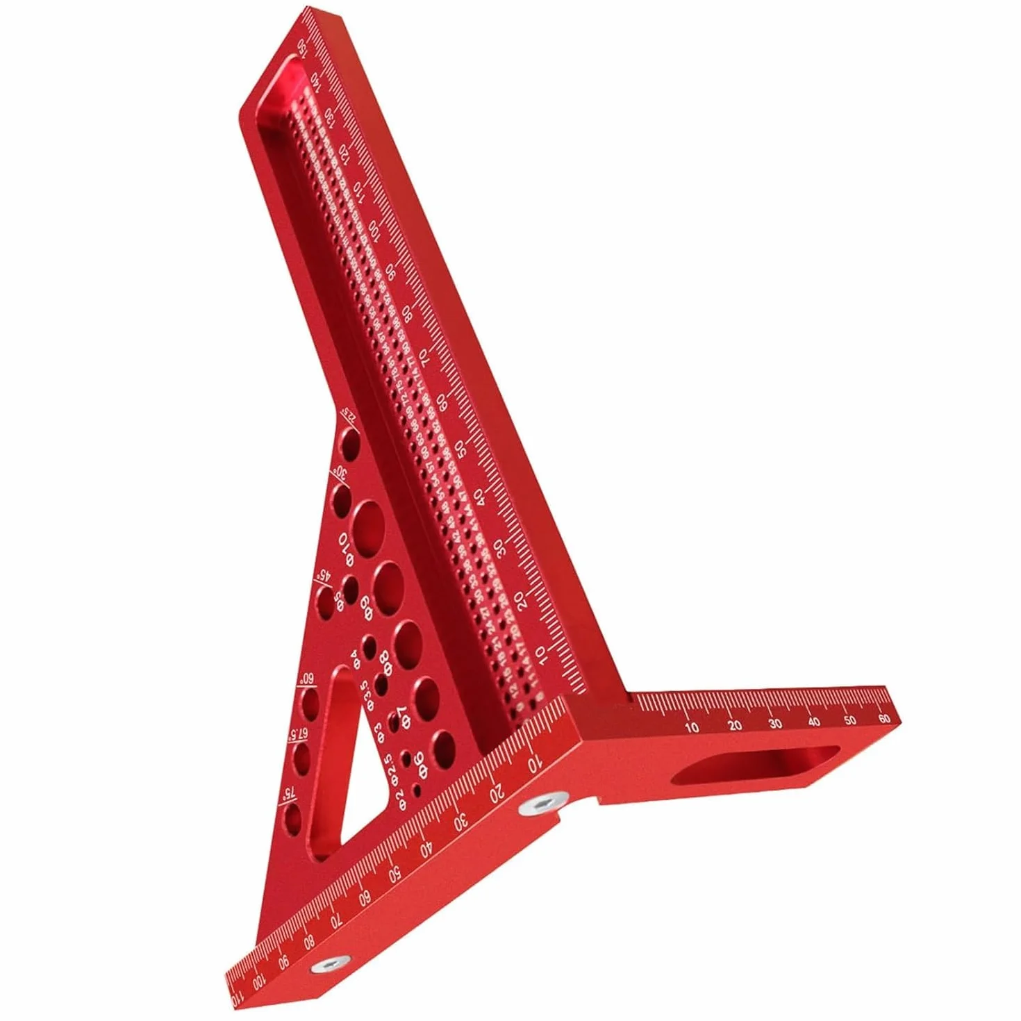 Quadrato Mitre 3D, Regola di misura multi-angolare, Strumento di precisione in lega di alluminio per falegnameria, 15