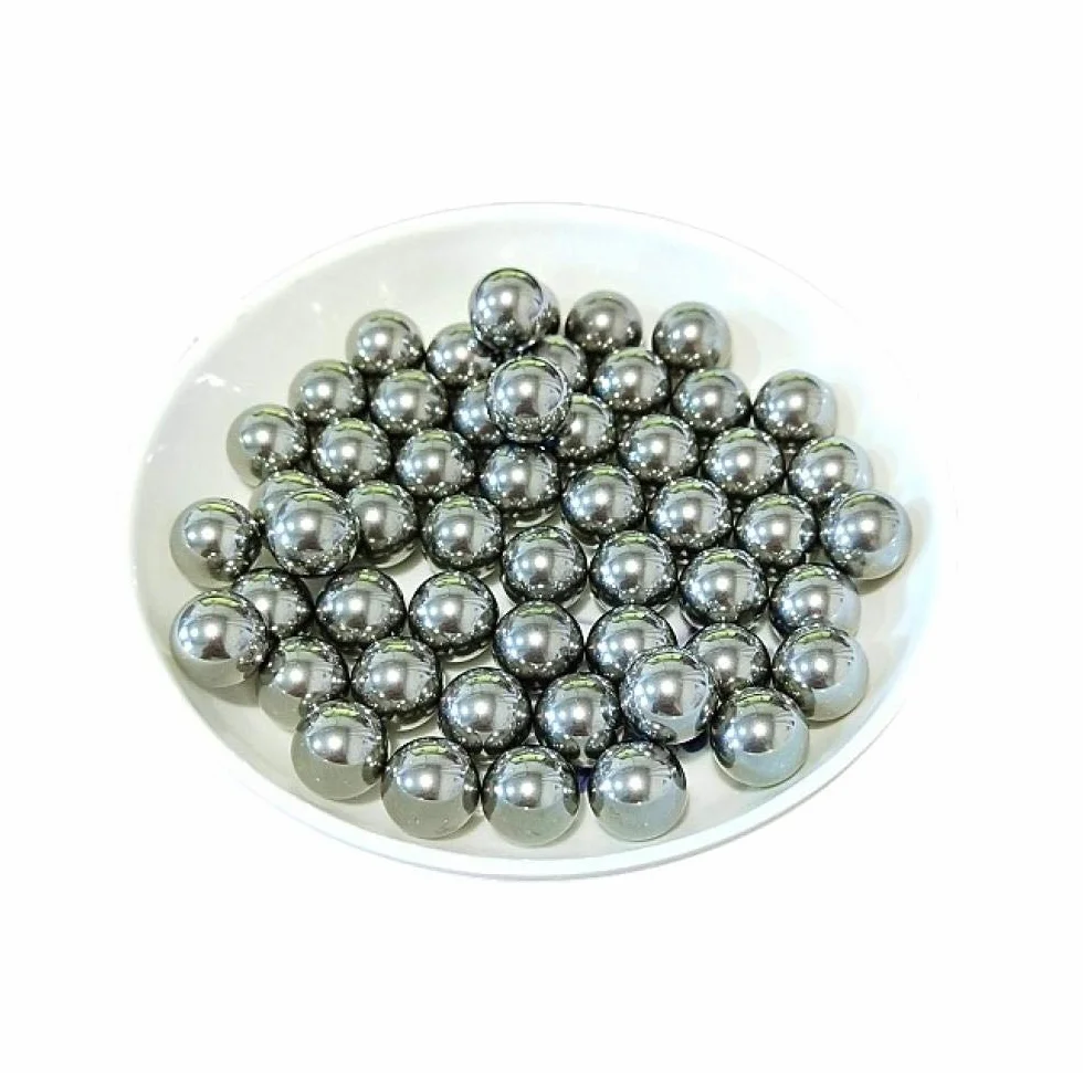 Sfera in acciaio ad alta precisione, 7,08 7,1 7,144 7,2 7,3 7,35 7,4 7,5 7,6 7,67 mm sfera in acciaio-7,2 mm circa 656 grani per chilo