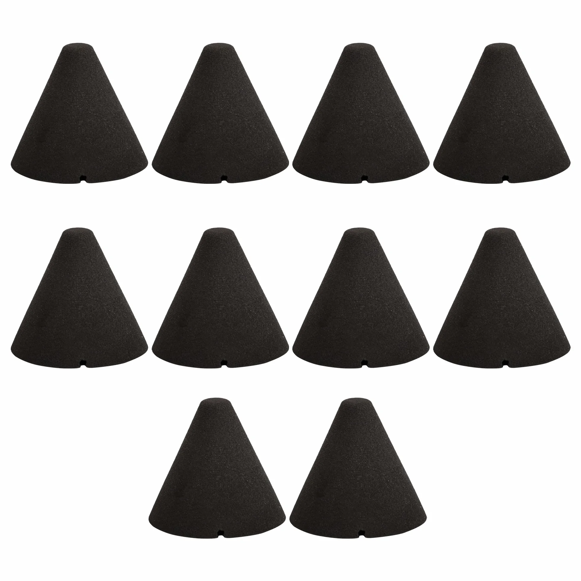 Cono in schiuma a innesco piezoelettrico da 3,5 x 3,7 cm, per strumenti elettronici a tamburo, confezione da 10