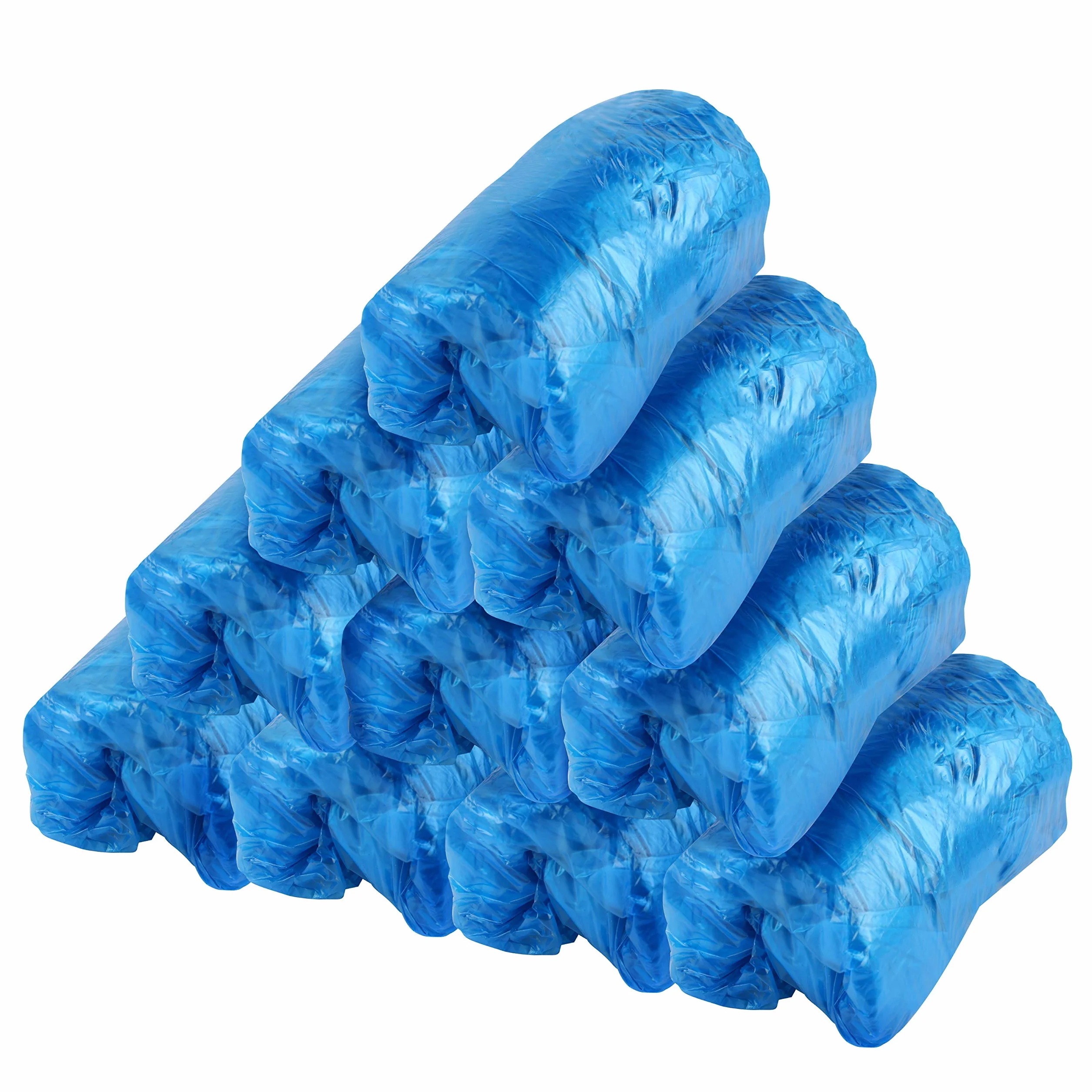 Copriscarpe usa e getta 200 pz in plastica blu resistente alla polvere