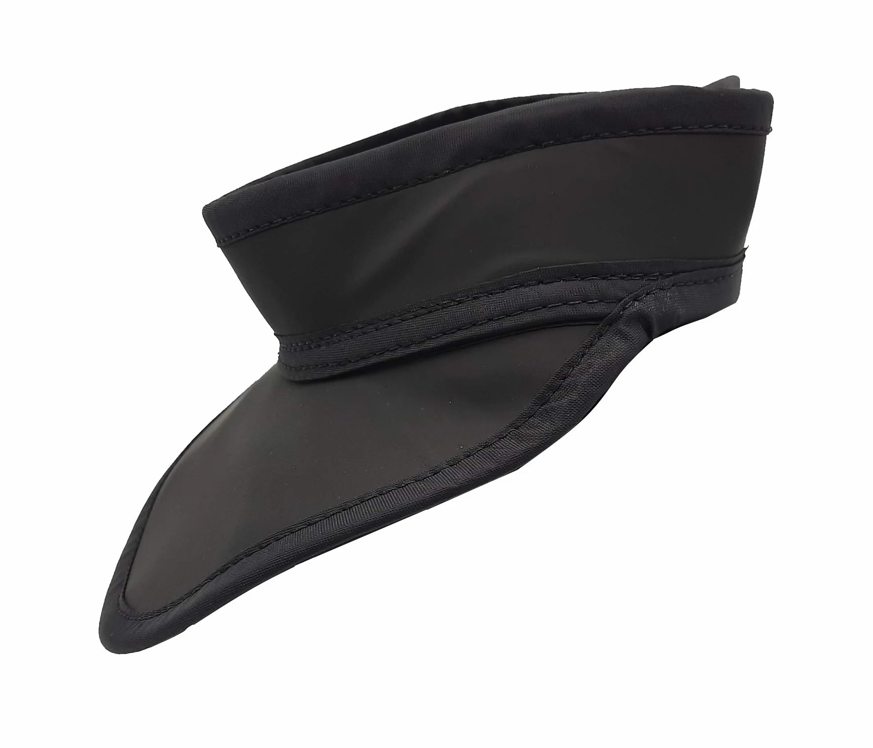 Cap Style - Protezione per tiroide leggera contro le radiazioni 0,5 mm, equivalente al piombo con chiusura magnetica, colore: nero