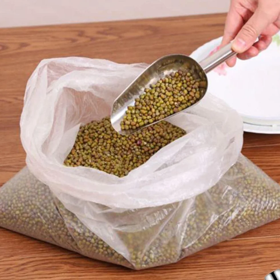 3 Pezzi Paletta per Ghiaccio,Pala Ghiaccio in Acciaio Inossidabile,Paletta per Farina,Paletta per Alimenti per Cubetti Di Ghiaccio,Dolci,Cereali