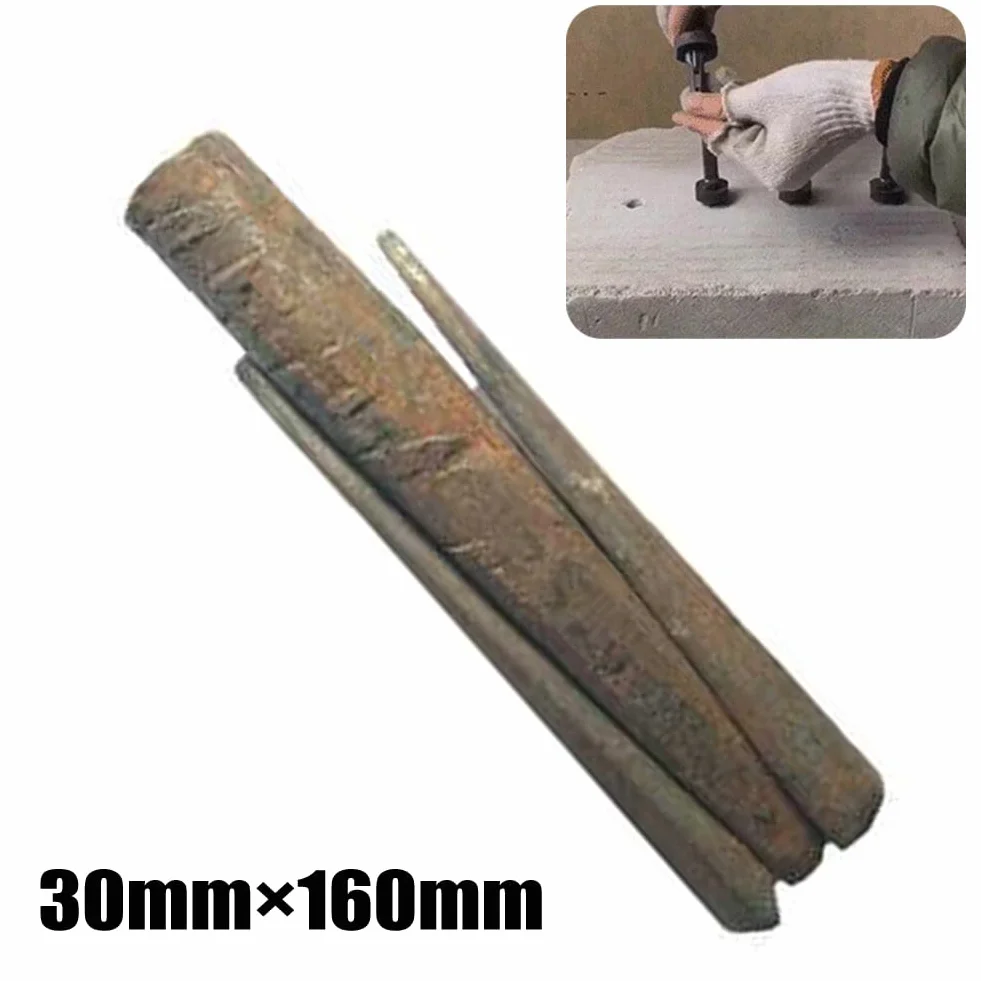 Rock Stone Splitters 30mm Metal Wedges Concrete Rock Splitter for Granite Marble