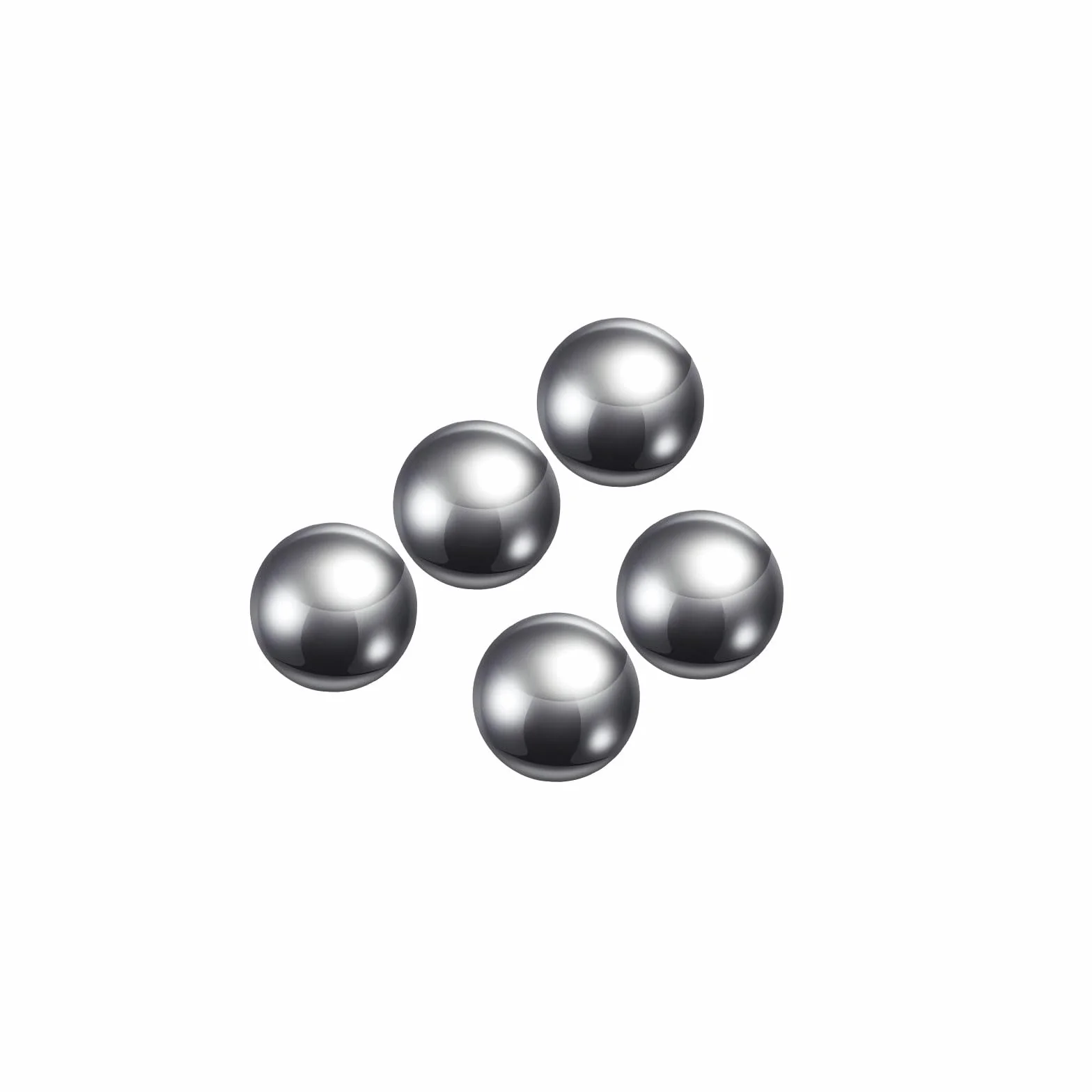 5pz Precisione Sfere - Sfere Acciaio [18mm] 304 Acciaio Inossidabile per Cuscinetti Utilizzare Sfere Metalliche Palline Bici, Solido