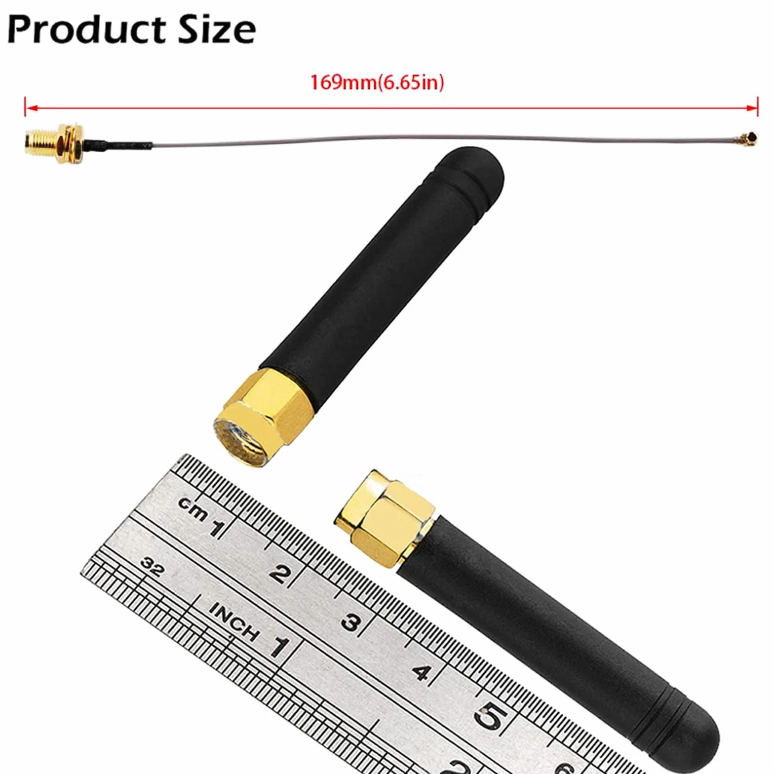 4 pezzi 868 MHz LoRa Antenna U.FL IPEX a SMA maschio Antenna per Lora Board Lora32u4 II WiFi Lora32 10 cm