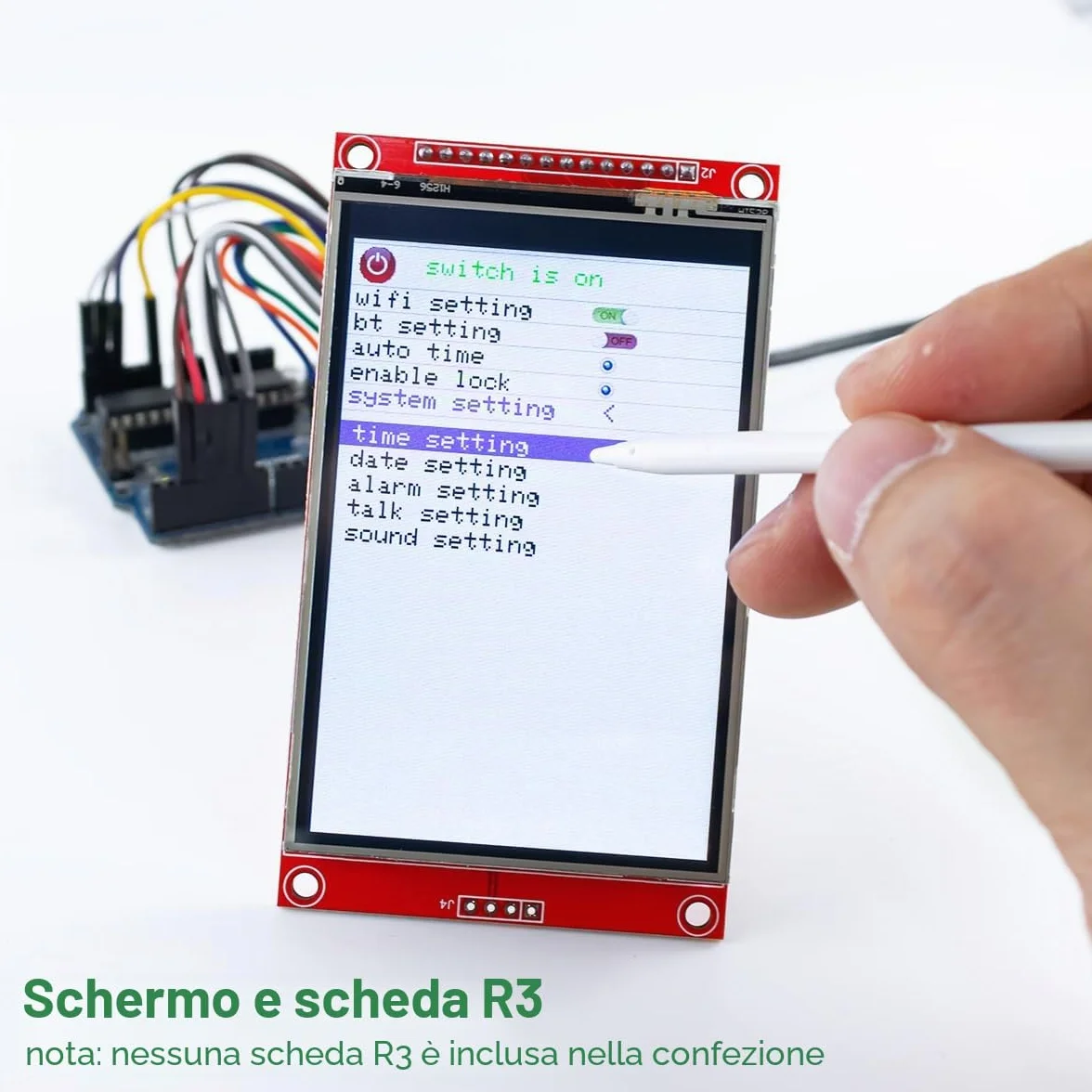 LAFVIN 3.5 inch TFT LCD Touch Display Shield Module 480x320 SPI Serial ILI9488 with Touch Pen Compatible with Arduino
