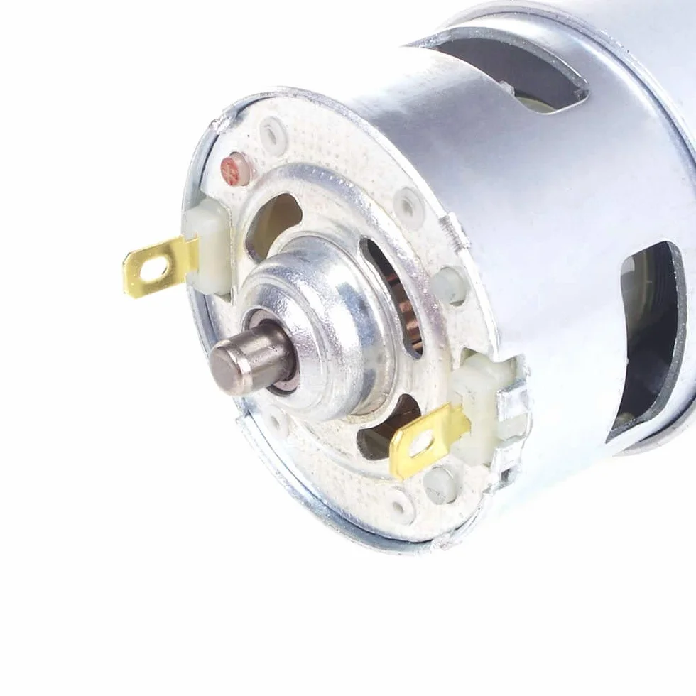 775 Motore DC 12V-36V 3500-9000 RPM Cuscinetto a sfera Grande coppia Alta potenza Motore componente elettronico a basso rumore
