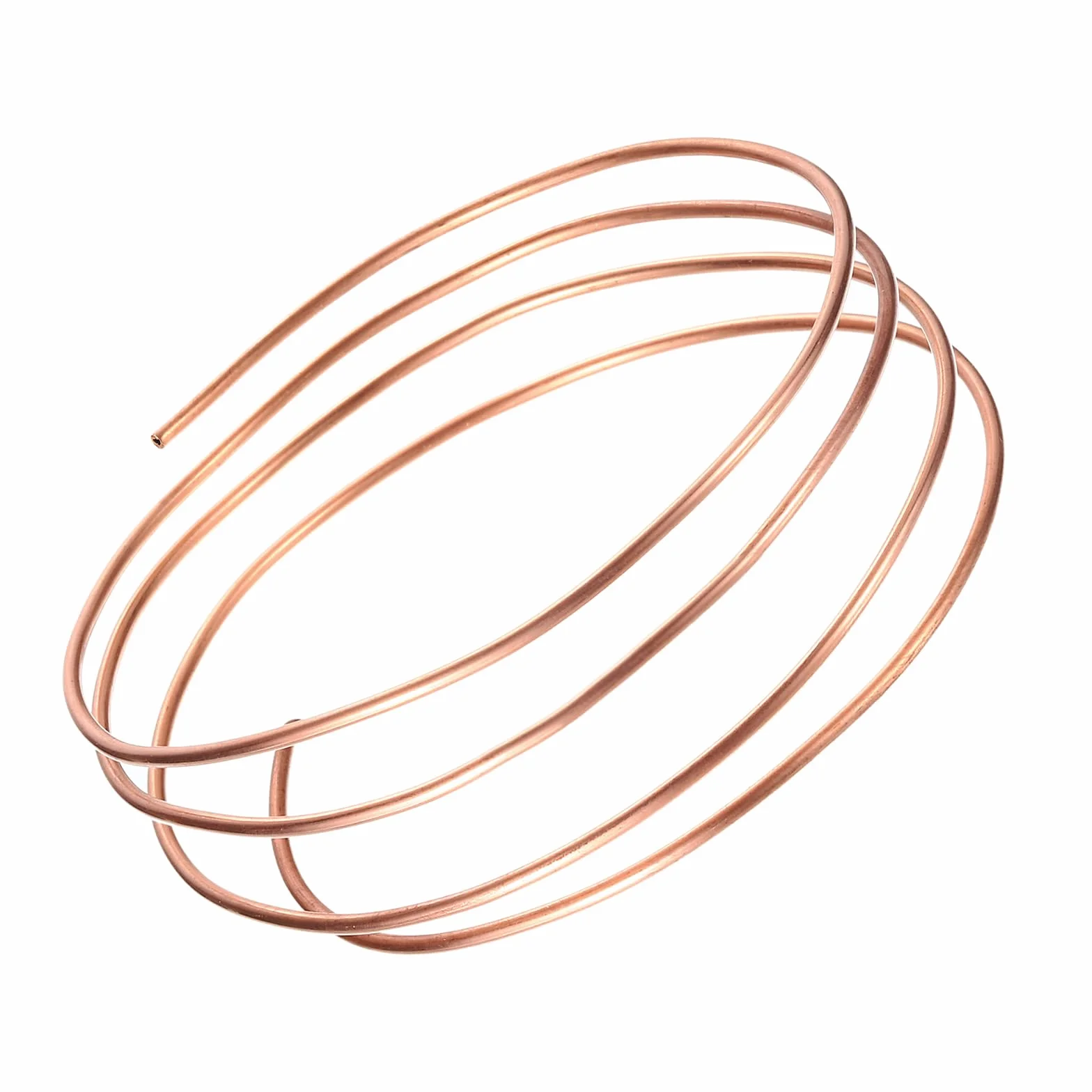 PATIKIL Tubo in Rame al 99,9%, ID 1/24", OD 1/12", Spesso 0,02", 3,28 Piedi Tubi Refrigerazione Tubi Tondi senza Saldatura a Spirale per Artigianato Gioielli Industriale HVAC