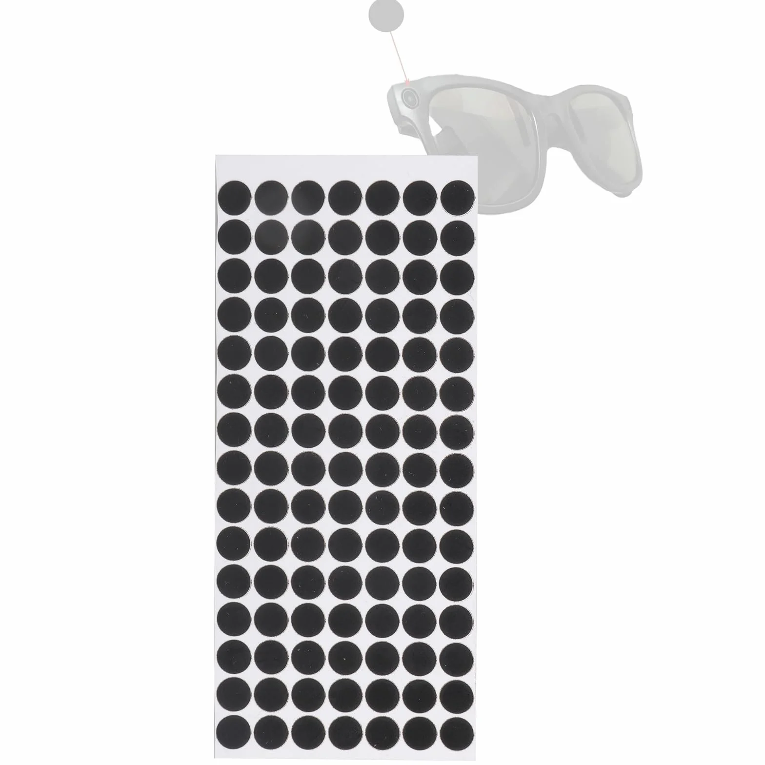 Adesivo universale per blocco della luce a LED per occhiali Protezione antiriflesso 5 mm 6 mm Dimensioni Costruzione in plastica Copertura per la luce per occhiali universalmente intelligente