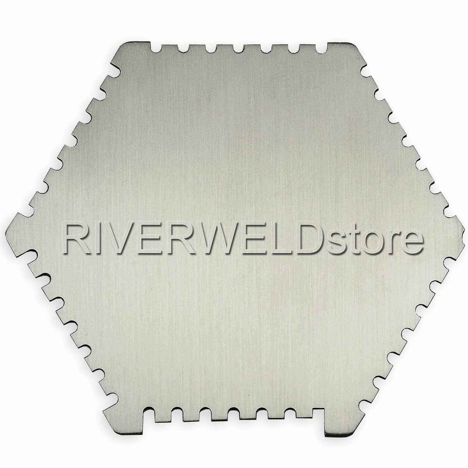 RIVERWELD Scheda misuratore di spessore con pettine esagonale per film bagnato 25-3000 um