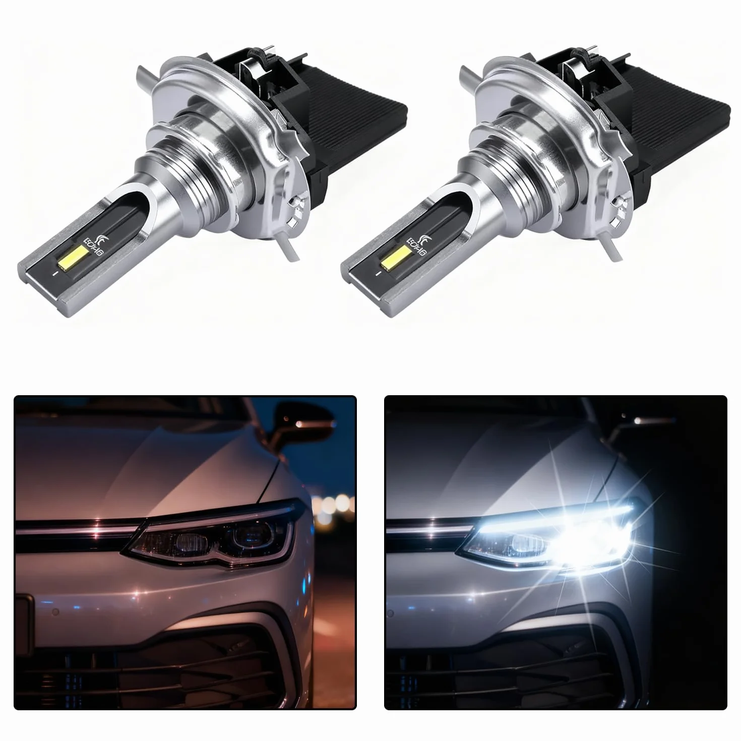 Portalampada alogeno, 2 pezzi di ricambio 5K0941109 per VW Golf 6 7 MK6 MK7, Tiguan, Touran, Sharan, Scirocco – Portalampada per fari anabbaglianti, ricambio durevole per fari alogeni
