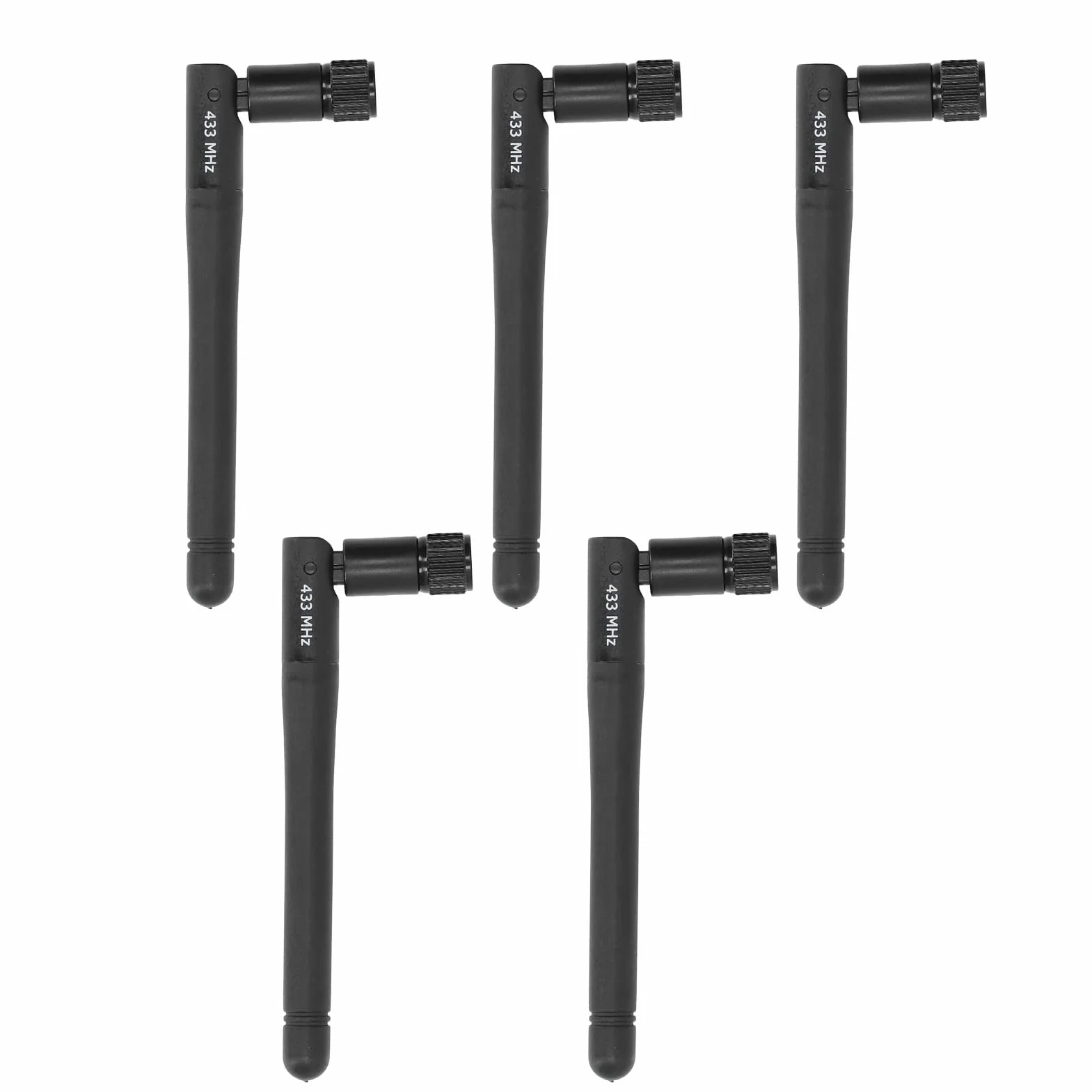 5Pcs 433M Antenna di Trasmissione Wireless Portatile Antenna Pieghevole Antenna TV Esterna Interna Antenna Omnidirezionale Ad Alto Guadagno SMA Maschio Segnale Antenna