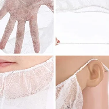 Pezzi di tessuto non tessuto protezione barba usa e getta servizio alimentare
