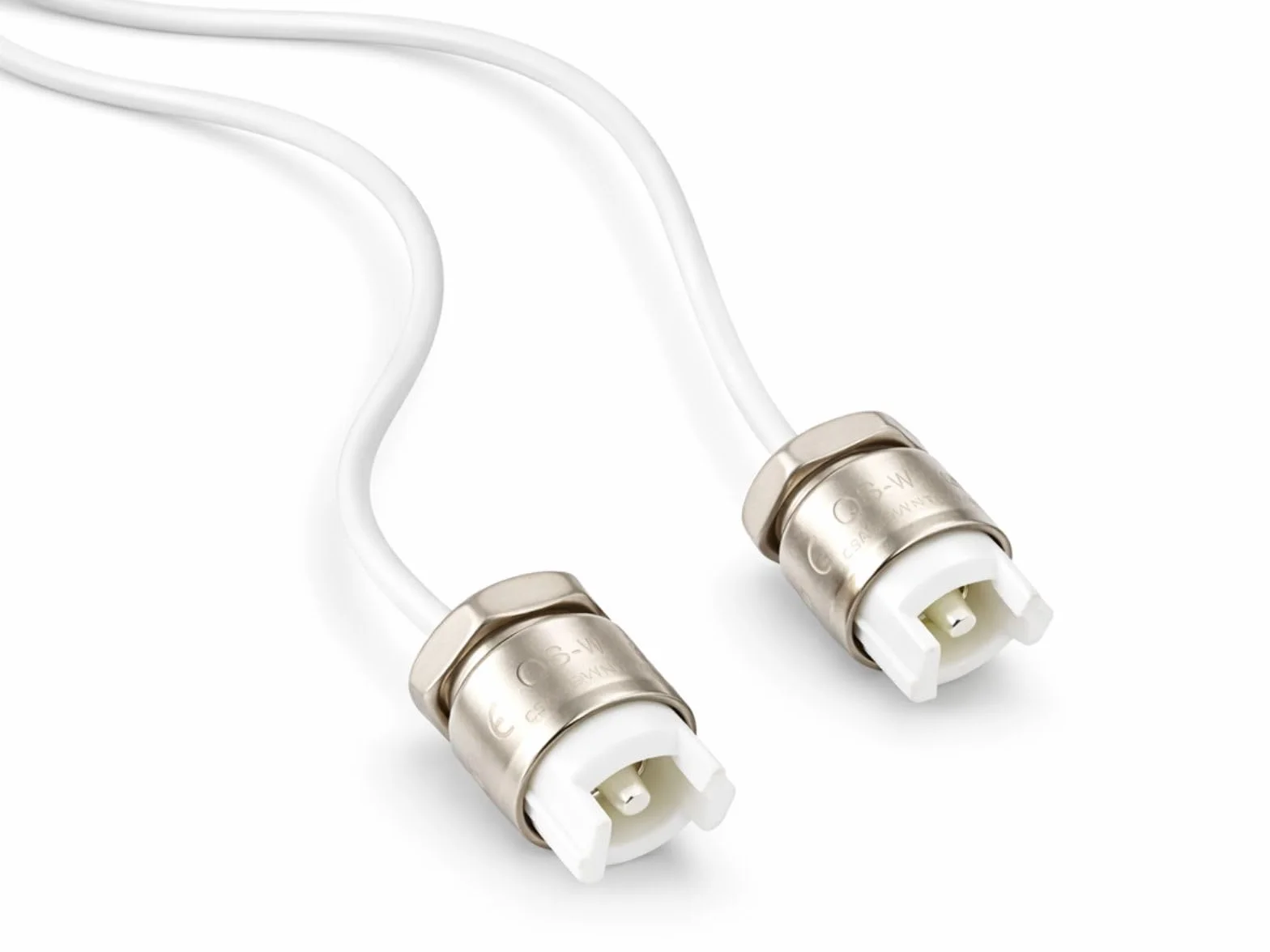 Portalampada R7s 78mm 118mm 189mm – Set 2 Ricambio per Lampade Piantana, Applique e Faretti – Attacco R7s in Steatite Alta Resistenza 250V 8A con Cavi 25cm in Teflon - Prometeo Electronics