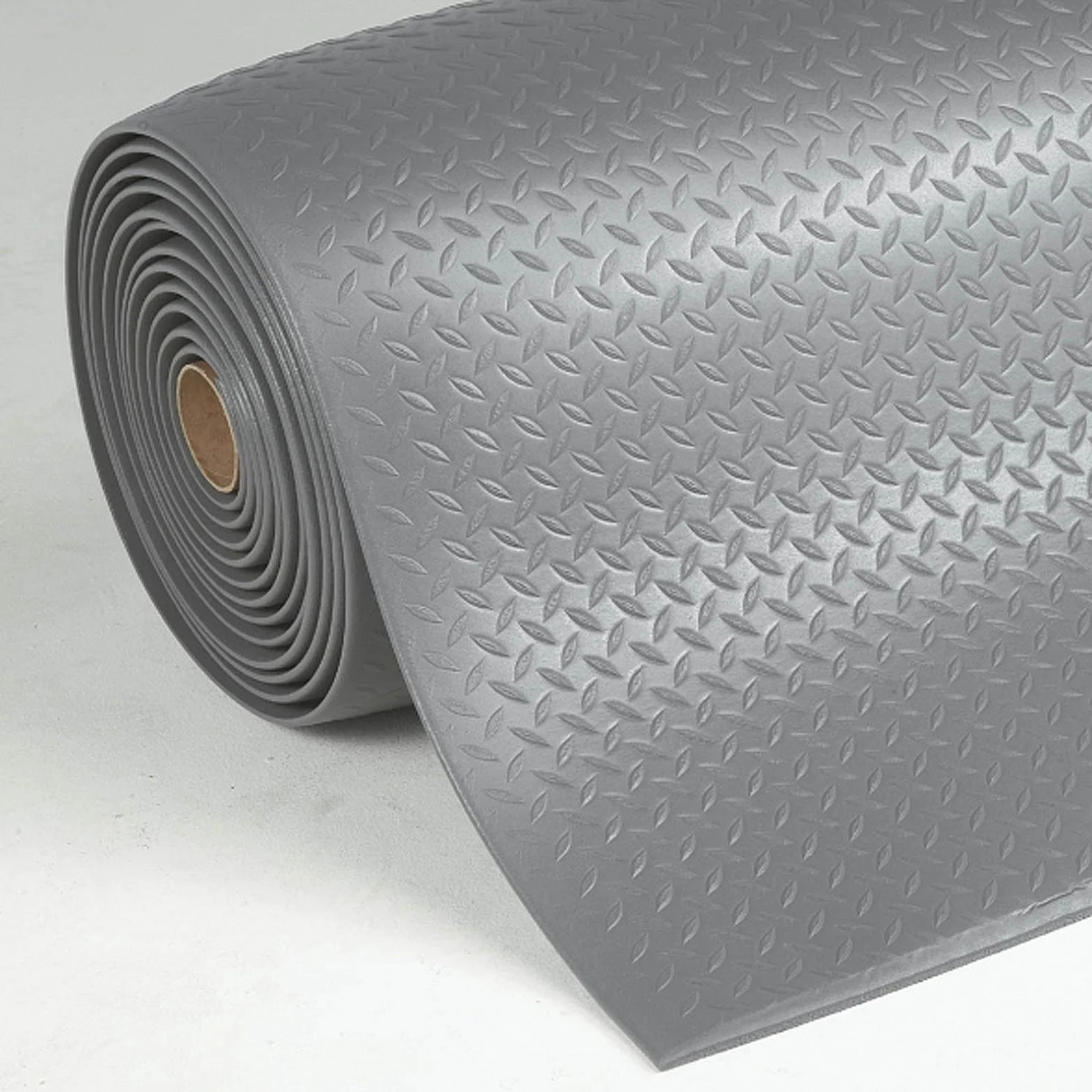 Floordirekt Tappetino anti-fatica 60 x 50 cm grigio robusto tappetino da lavoro per postazioni in piedi Dyna-Protect Diamond