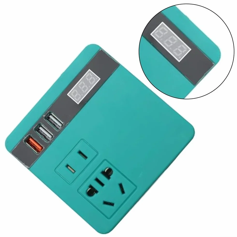 Inverter per batteria al litio con caratteristiche avanzate che forniscono una conversione sicura dell'energia da 21 V CC a 220 V AC facilmente (rosso)