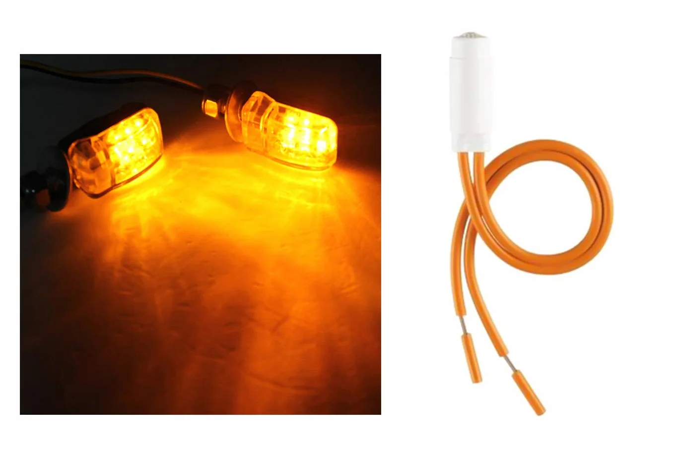 YASTA 4pz spia led ambra 230V per interruttore luce di segnalazione ad ampolla C0015AB