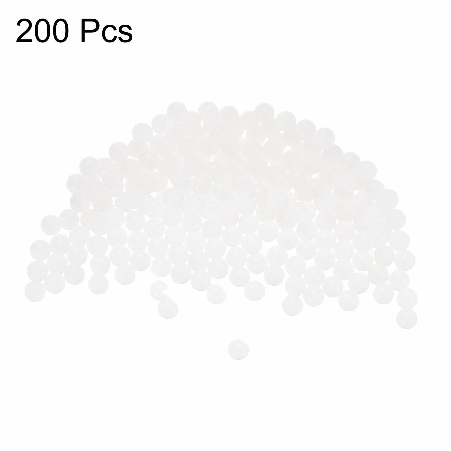 QUARKZMAN 200pz Sfere di Cuscinetto in Plastica 4.5mm, Sfere per Cuscinetti in Plastica Solida