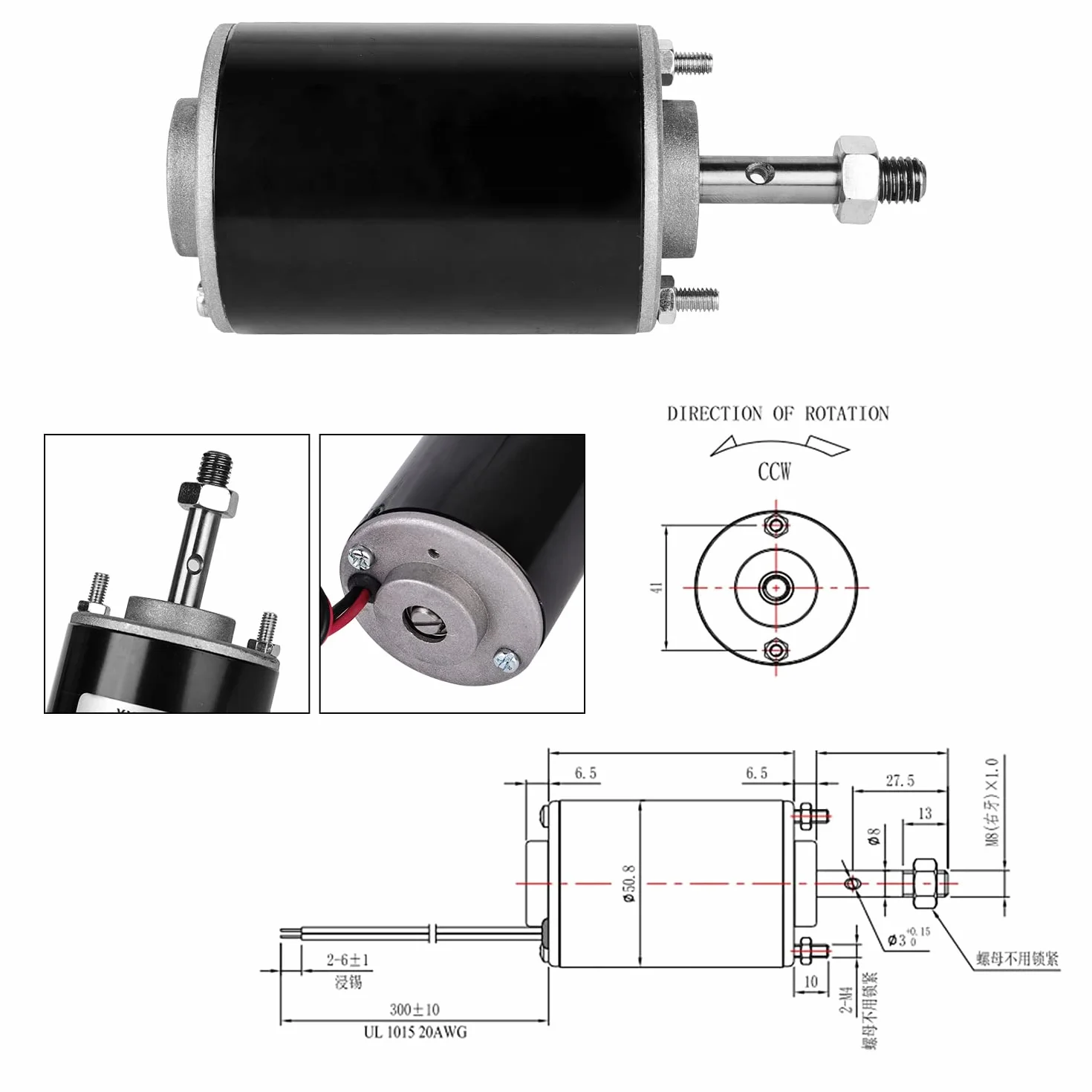 Mini Motore DC a Magneti Permanenti, 12V ad alta Velocità a Basso Rumore per Generatore fai-da-te Controllo CW/CCW Motore Elettrico 3500 giri/min e staffa Motore DC 3420