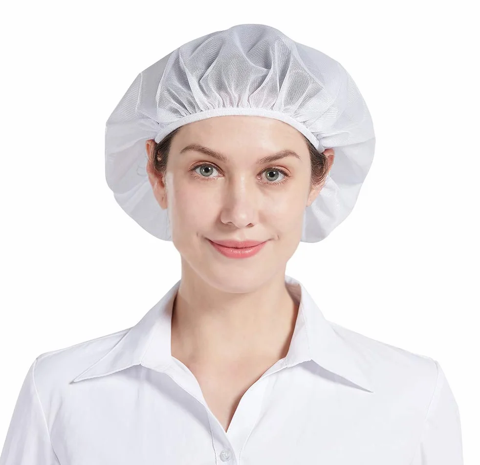 Nanxson Cappello da Cuoco Bianco Taglia Unica CF9033 Reti per Capelli Cucina