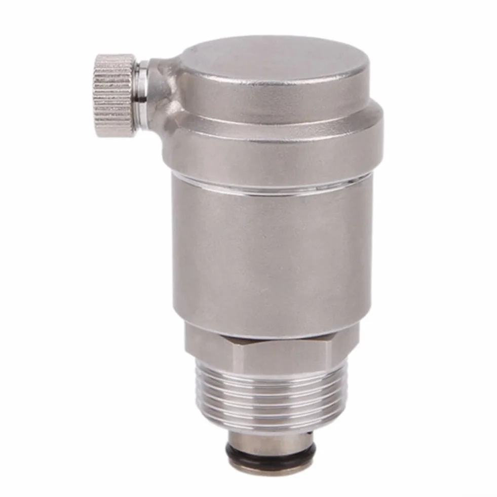 Yhenlovtt Valvola di sfiato dell'aria in acciaio inox – Sfiato idraulico automatico per la rimozione dell'aria intrappolata, filettatura DN15/DN20, compatta, 7 x 4,8 cm, durevole e a bassa