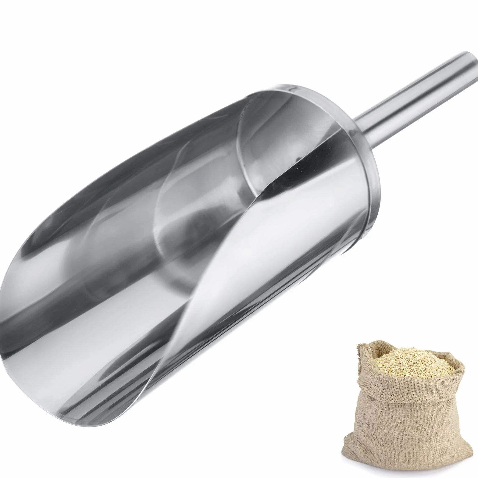 Westmark Paletta per pesare/riempire, Capacità: 120 ml (ca. 105 g di farina), Rotondo, Acciaio inox, Argento, 91122270