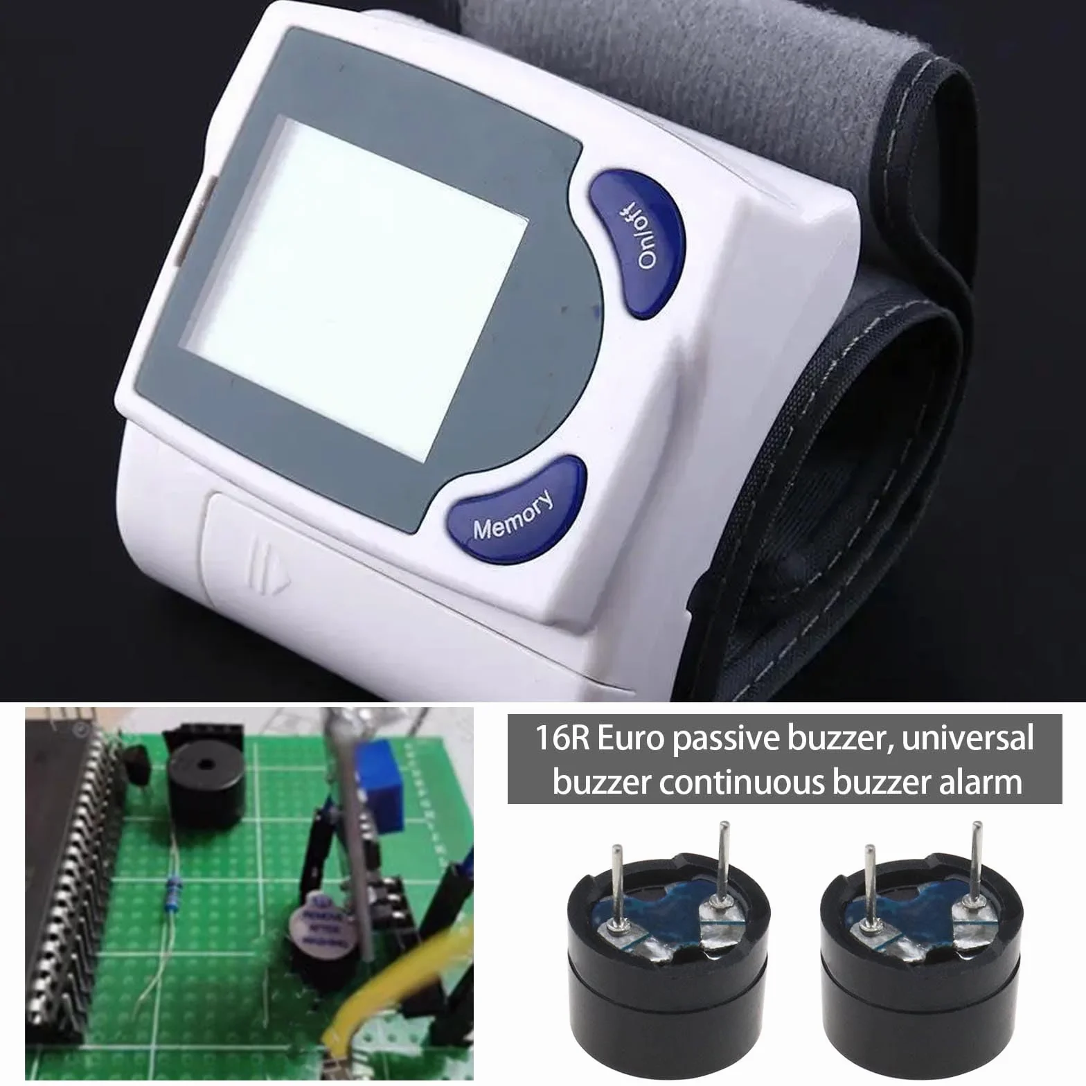 50 Pezzi Cicalino Piezoelettrico Di Tipo Elettromagnetico 16ohm AC 2KHz 3V 5V 9V 12V Cicalino Passivo Mini Altoparlanti Per Stampante Fotocopiatrice Allarme Auto Elettronica