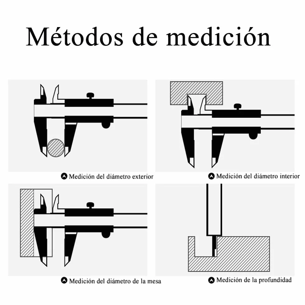 Calibro Analogico Vernier in Acciaio Inox 150mm 6 Pollici di Precisione