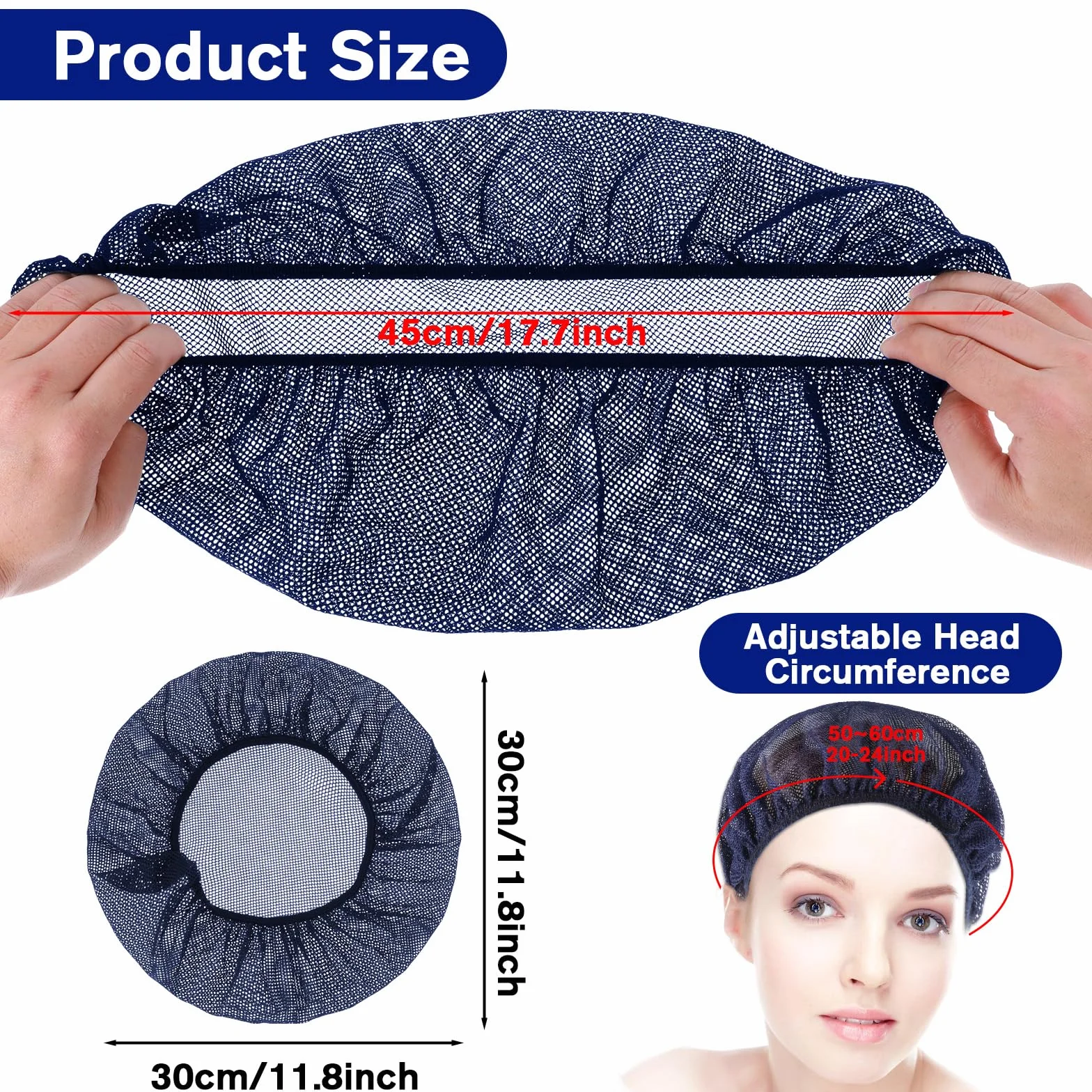 Jeffdad 6 retine per capelli per dormire riutilizzabili da donna