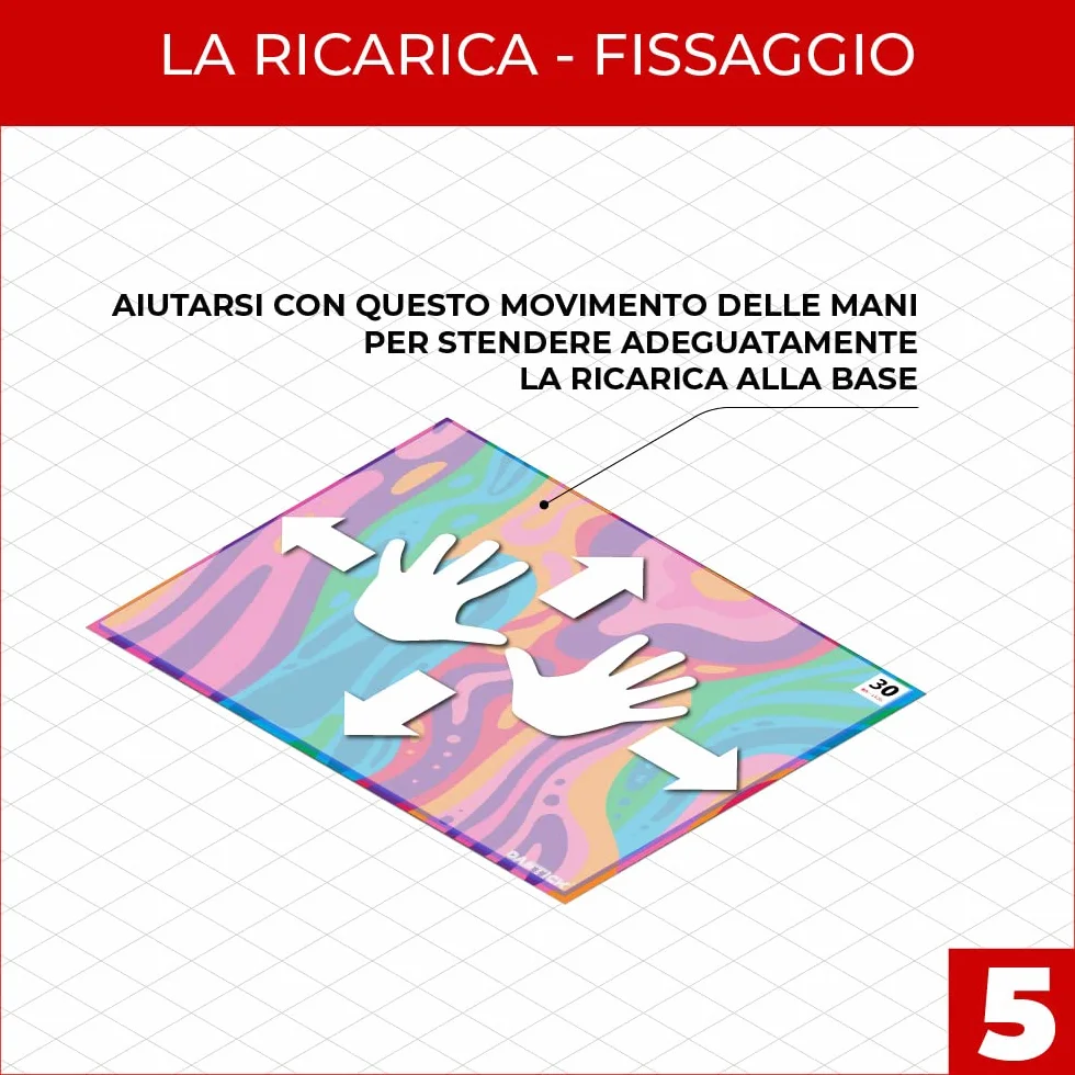 Tappeto Decontaminante Multistrato 62 x 47cm RED LEAVES