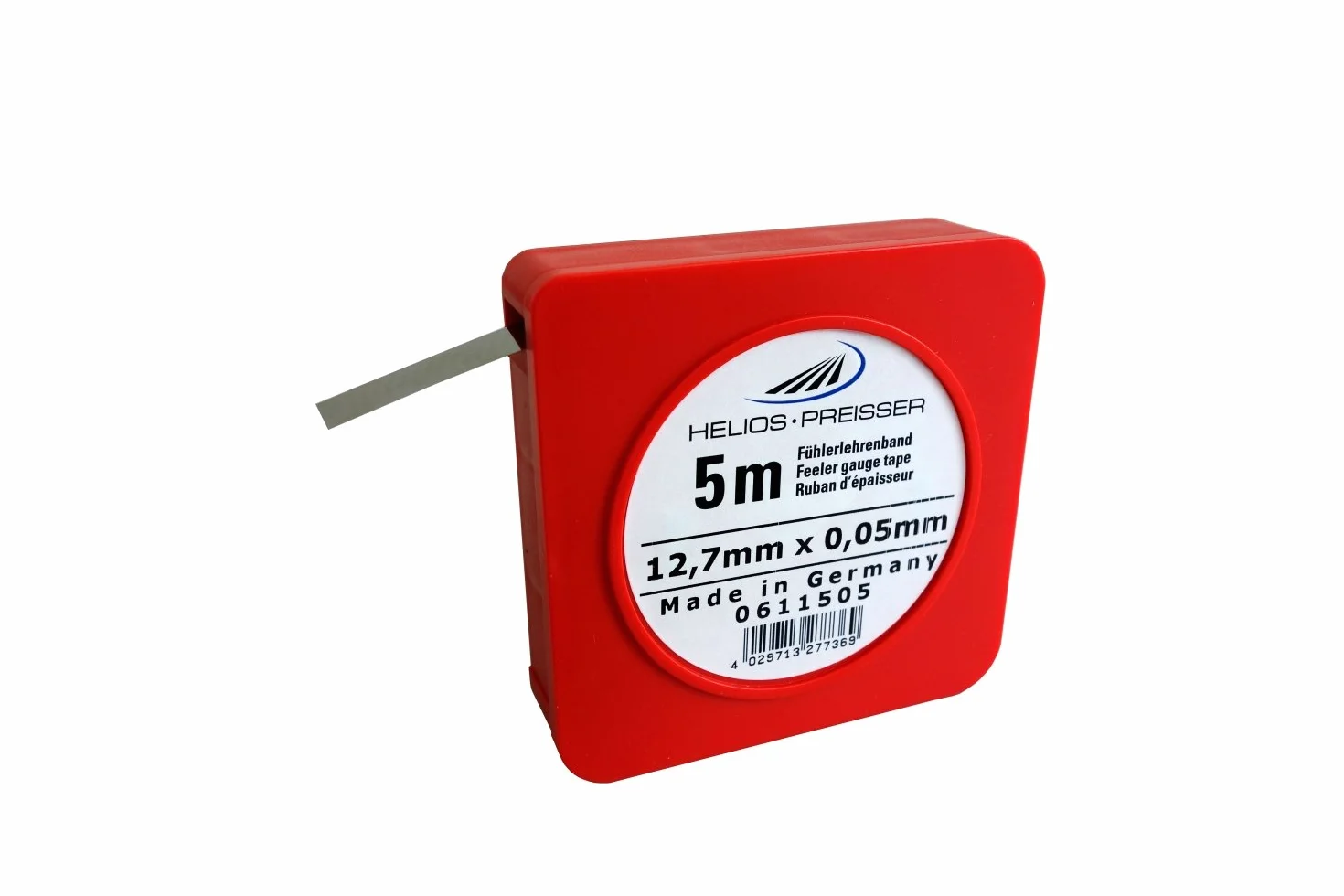 Helios-preisser 611505 - Misuratore del nastro 5m x 13 mm, compresa scatola di plastica 0,05 millimetri, 0