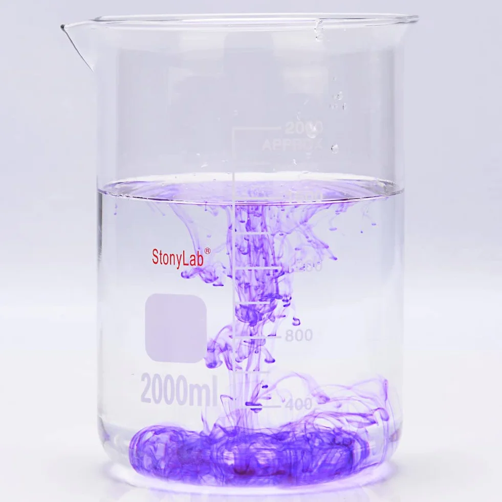 Becher in Vetro Borosilicato Graduato 2000 ml Griffin con Beccuccio di Versamento