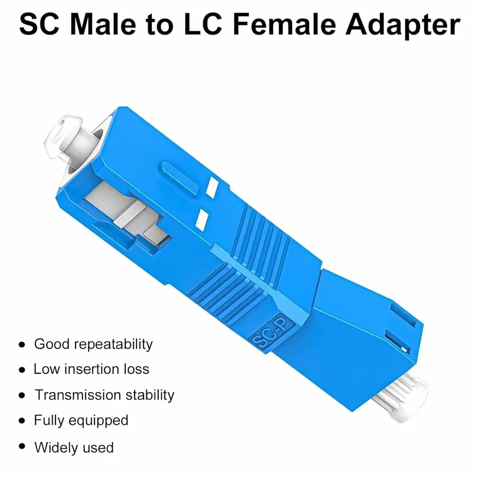 SC A LC Adattatore Fibra Ottica Femmina 9/125UM SC/UPC a LC/UPC Connettore per Misuratore Potenza Ottica
