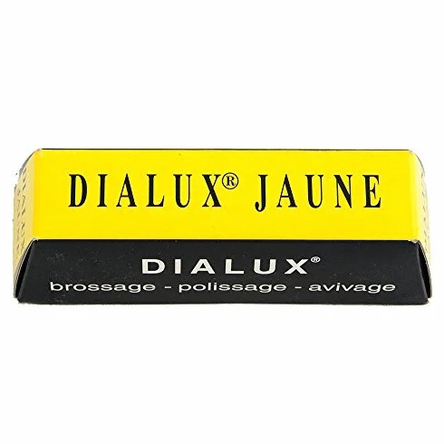 YELLOW DIALUX JAUNE YELLOW METALS POLISHING COMPOUND ROUGE BRASS COPPER POLISH (E 4) by DIALUX