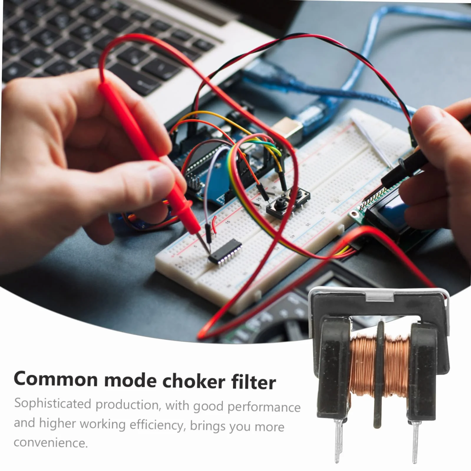 ULTECHNOVO Filtro Induttore di Modo e Alta Efficienza Uu9.8 Pitch 7x8mm 10mh Resistenza alla Corrosione 10 Pezzi in Plastico e Metallo Nero per Applicazioni Industriali