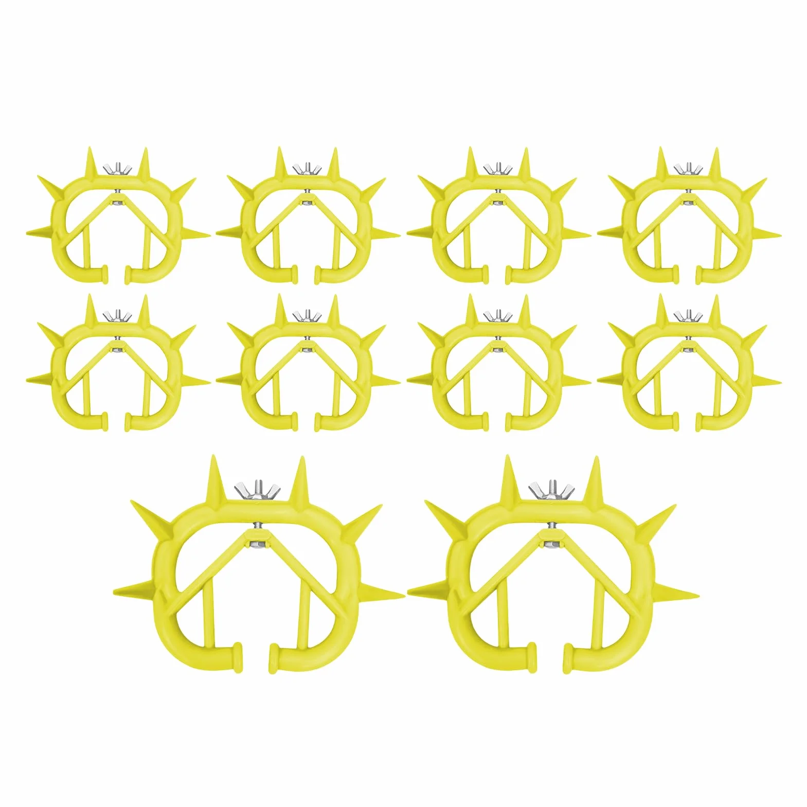 Anello al naso per lo svezzamento del vitello, svezzamento del vitello con di naso di mucca - 10 pezzi Anello per naso per bestiame Vitello Mucca Svezzatore per bestiame,Svezzamento per vitelli Quiet