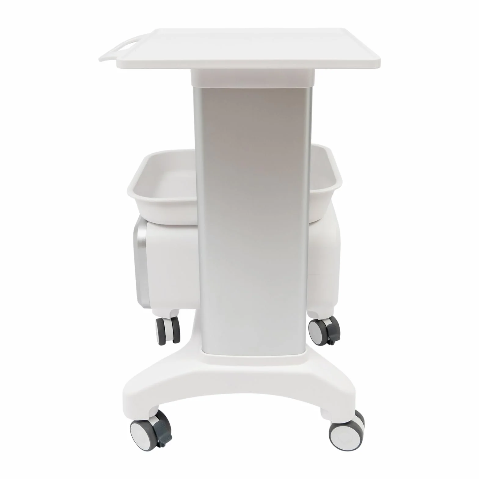Carrello per dispositivi medici con cassetto e ripiano superiore, portata 100 kg per laboratorio clinica ospedale
