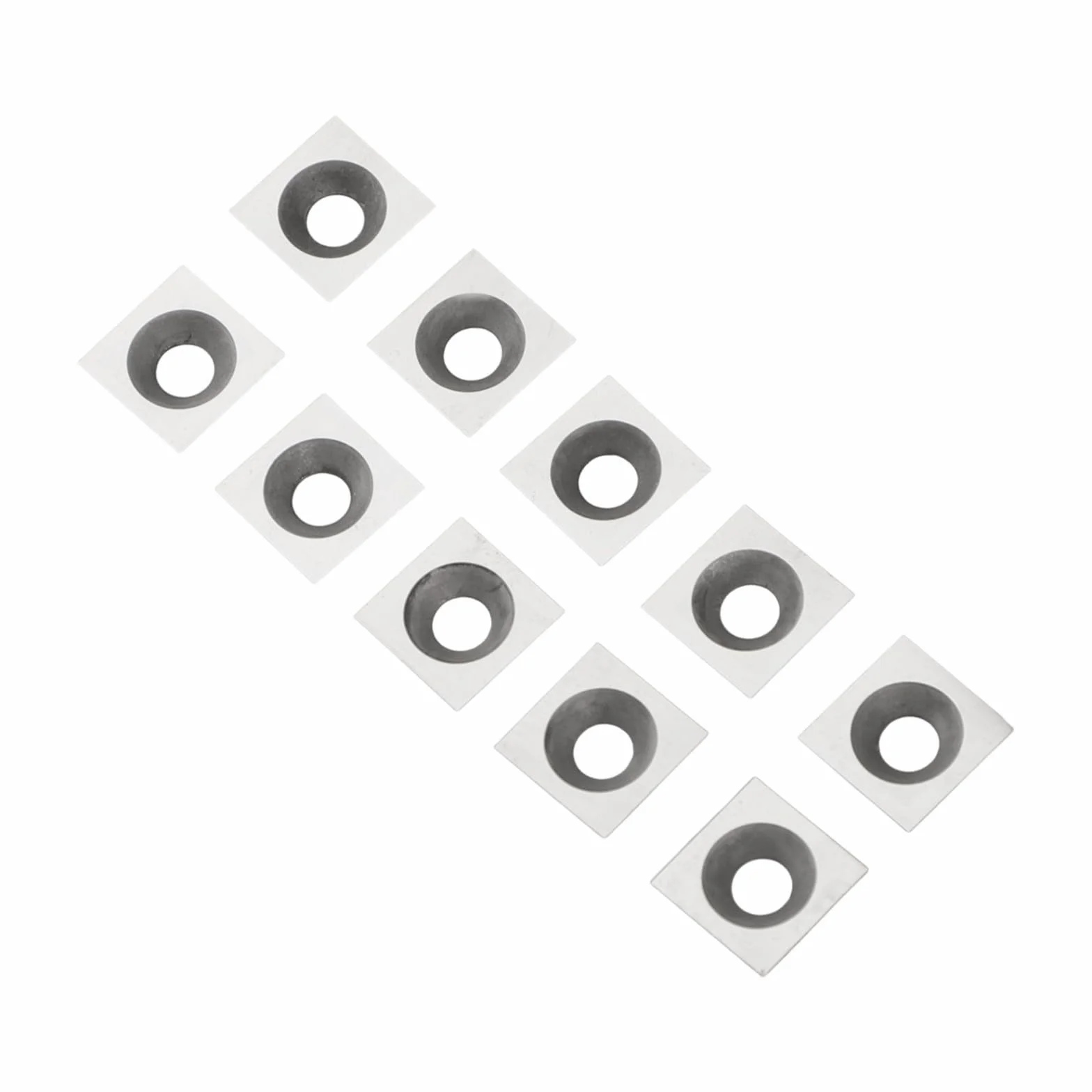 Inserti quadrati in carburo 11 x 11 x 2 mm per utensili per tornitura legno router pialle