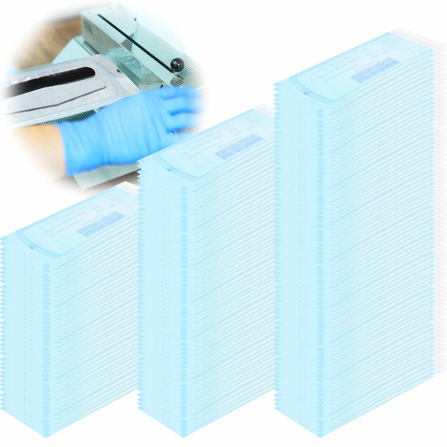 400 sacchetti per sterilizzazione autosigillanti: 90 mm x 260 mm, sacchetti per sterilizzazione monouso, sacchetti per sterilizzazione, sacchetti per sterilizzazione, sacchetti per