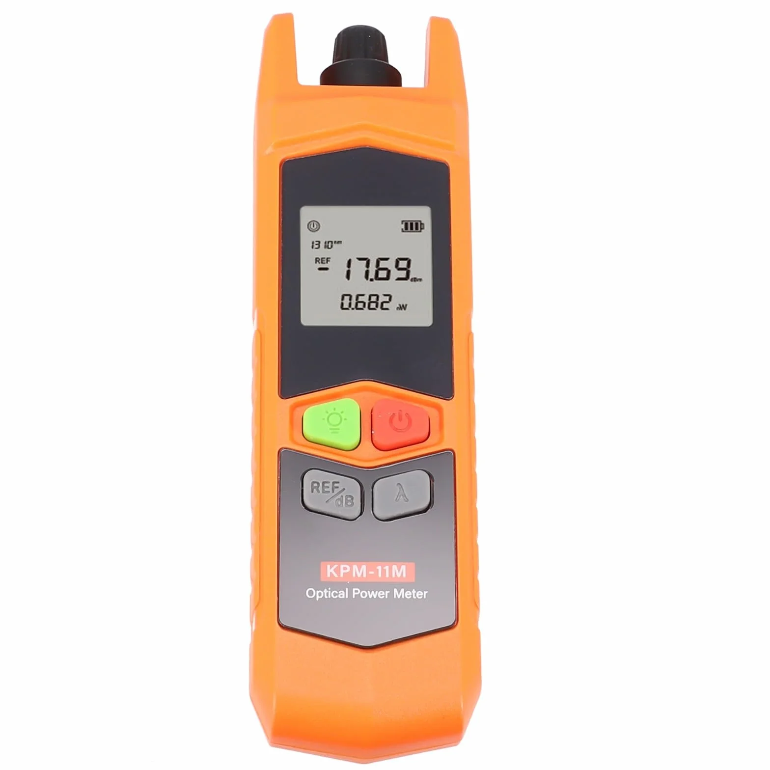Honseadek Mini misuratore di potenza a fibra ottica -11m con torcia elettrica a led da -70 a 6 dbm gamma di misurazione 7 lunghezze d'onda 850-1625nm Ingaas Probe 2