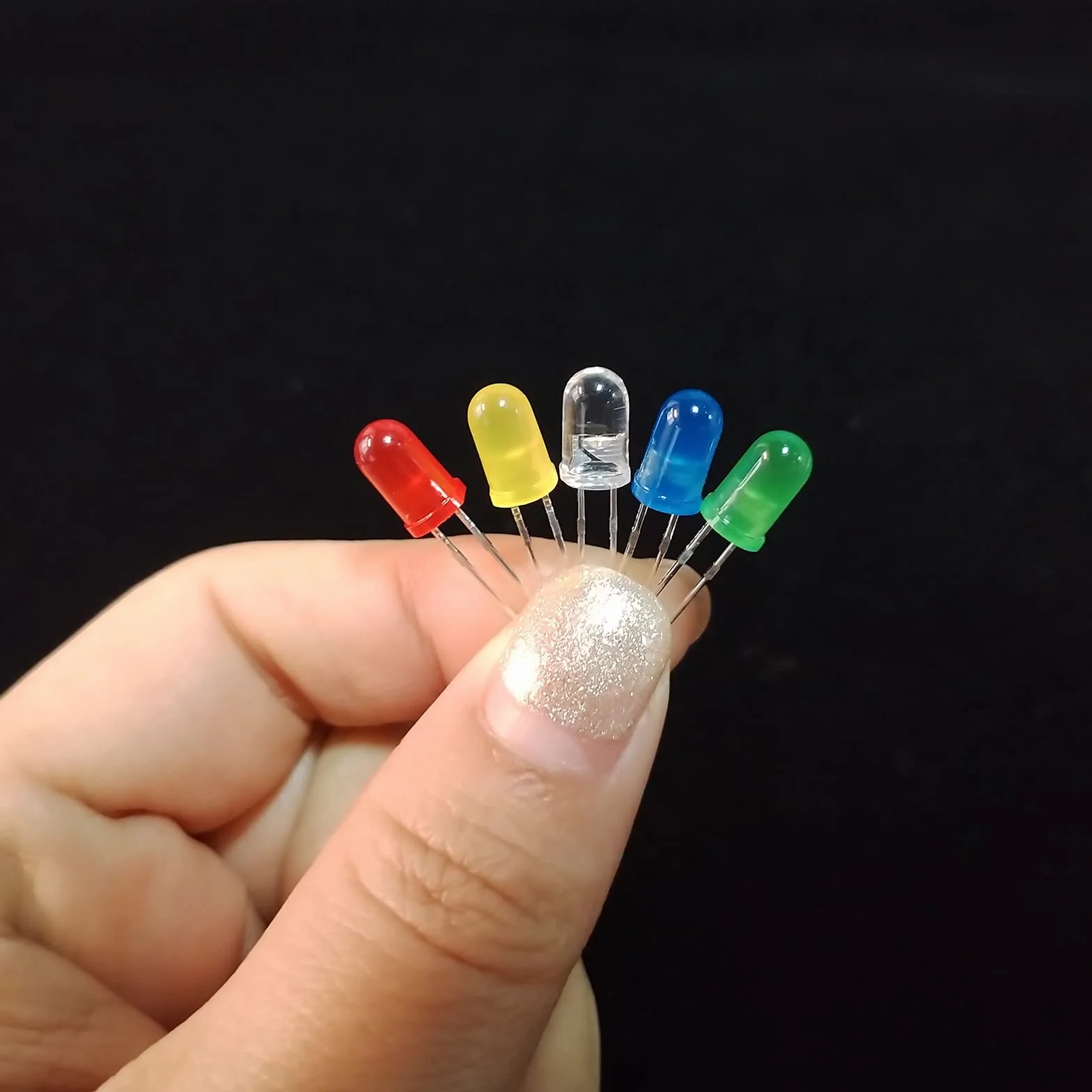 Diodi Led 5mm Giallo Alta Luminosità 3V Multicolor 80 Pezzi