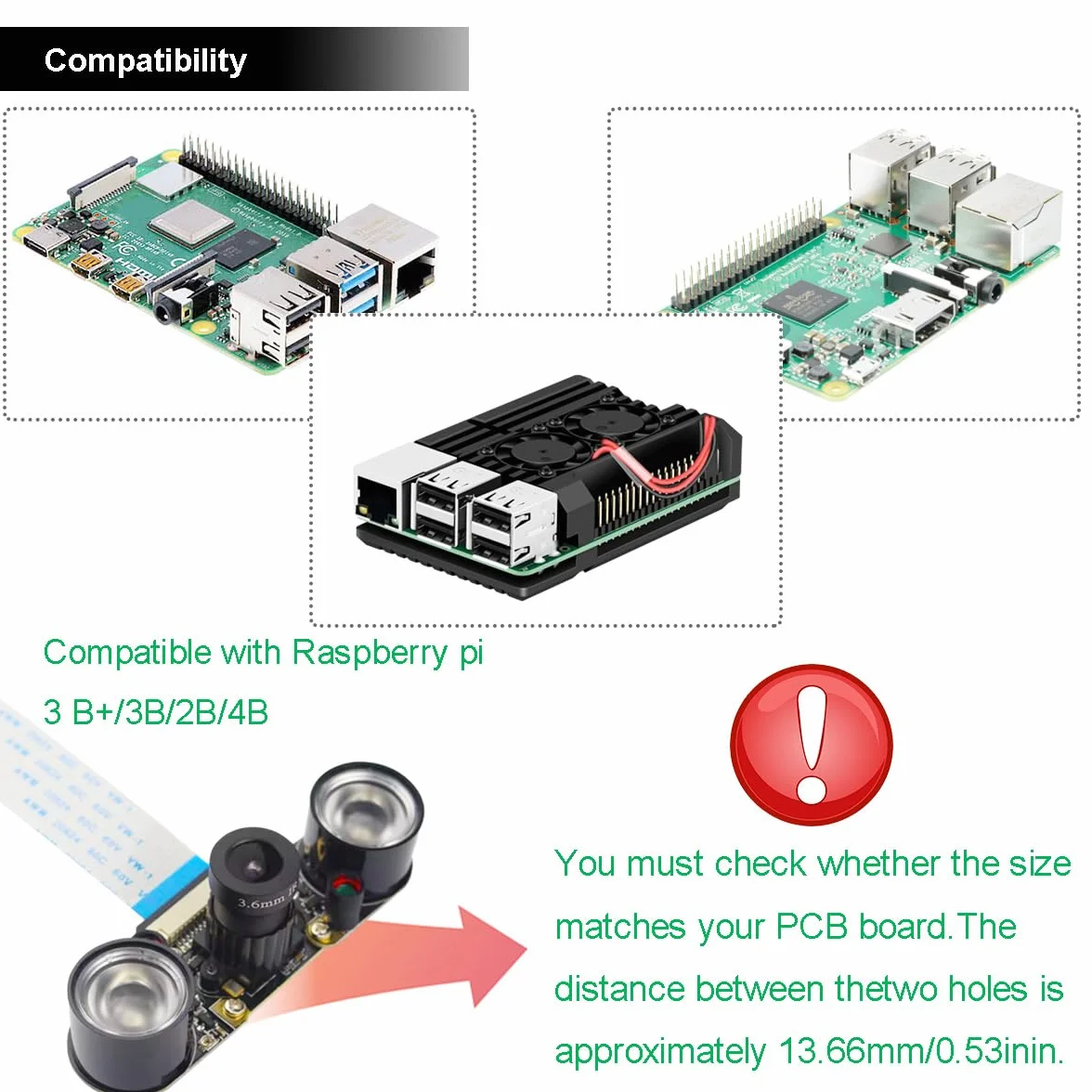 Modulo LED a infrarossi 3W 850nm IR per Raspberry Pi Telecamera visione notturna illuminatore fotosensibile 2 pezzi