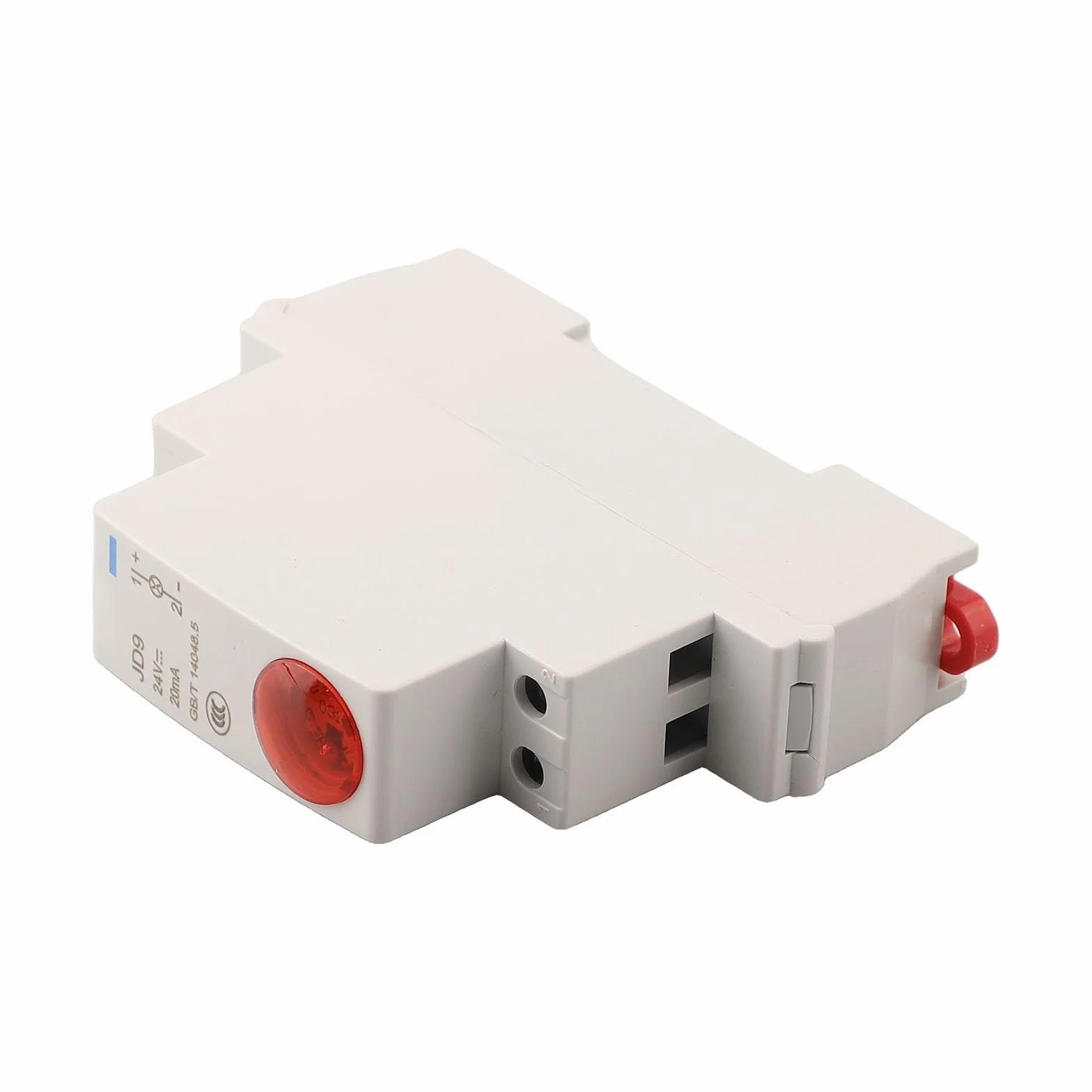 JD9 Serie Din Rail Mount Lampada di Segnale 24V AC DC Indicatore Luce Con Lunga Durata Per Controllo Industriale E Per Applicazioni Segnali Pilota (Rosso)