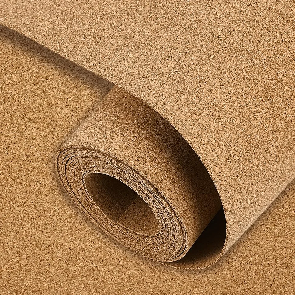 OLYCRAFT Rotolo di Sughero Naturale 40cmx3m 2mm Spessore Foglio Non Adesivo per Decorazioni Murali