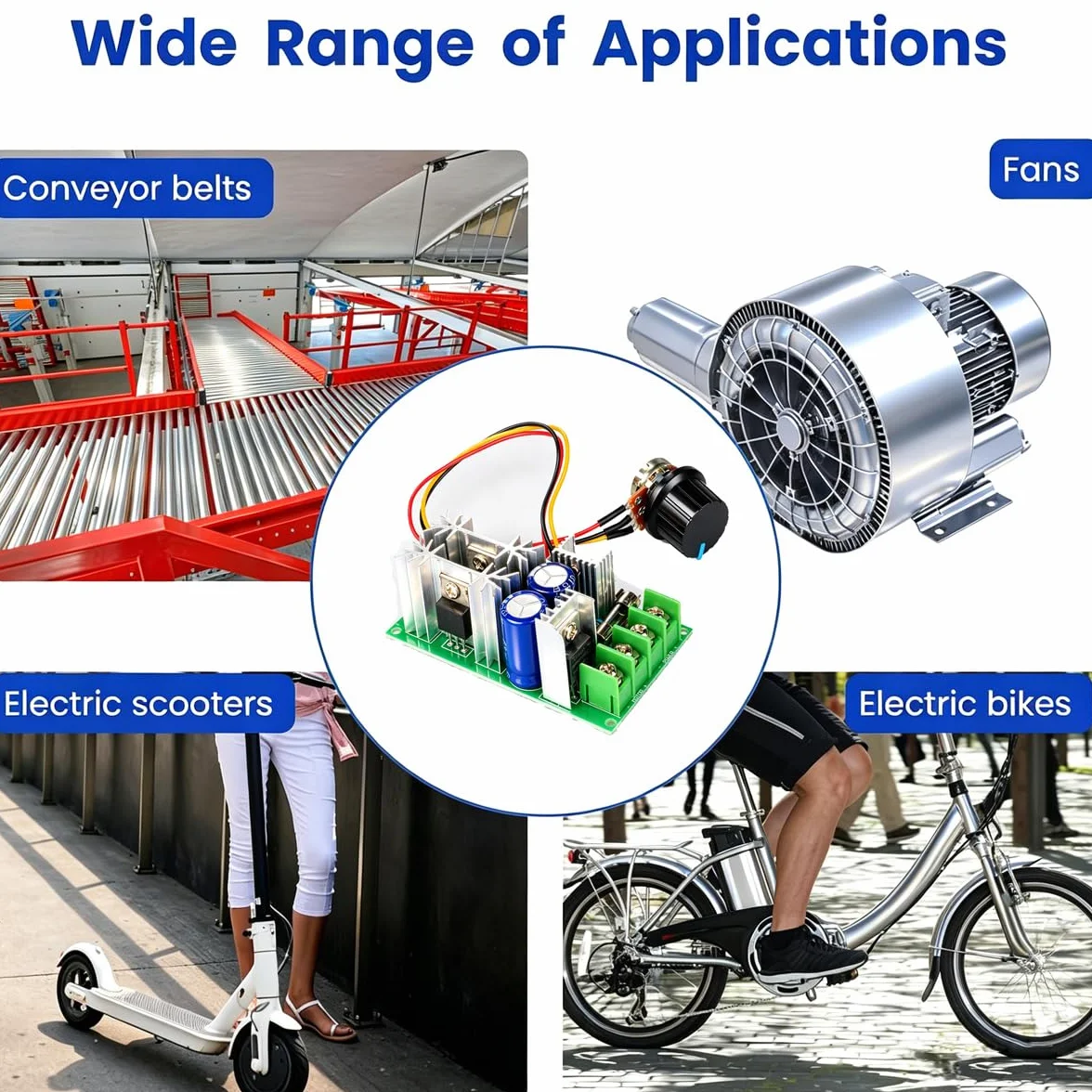 Gebildet DC Motor Controller Assembly 12V 24V 36V 48V/20A Modulo di Azionamento ad Alta Potenza Velocità Regolabile PWM Regolatore Elettronico Interruttore di Regolazione Dimmer LED Ultra Piccolo