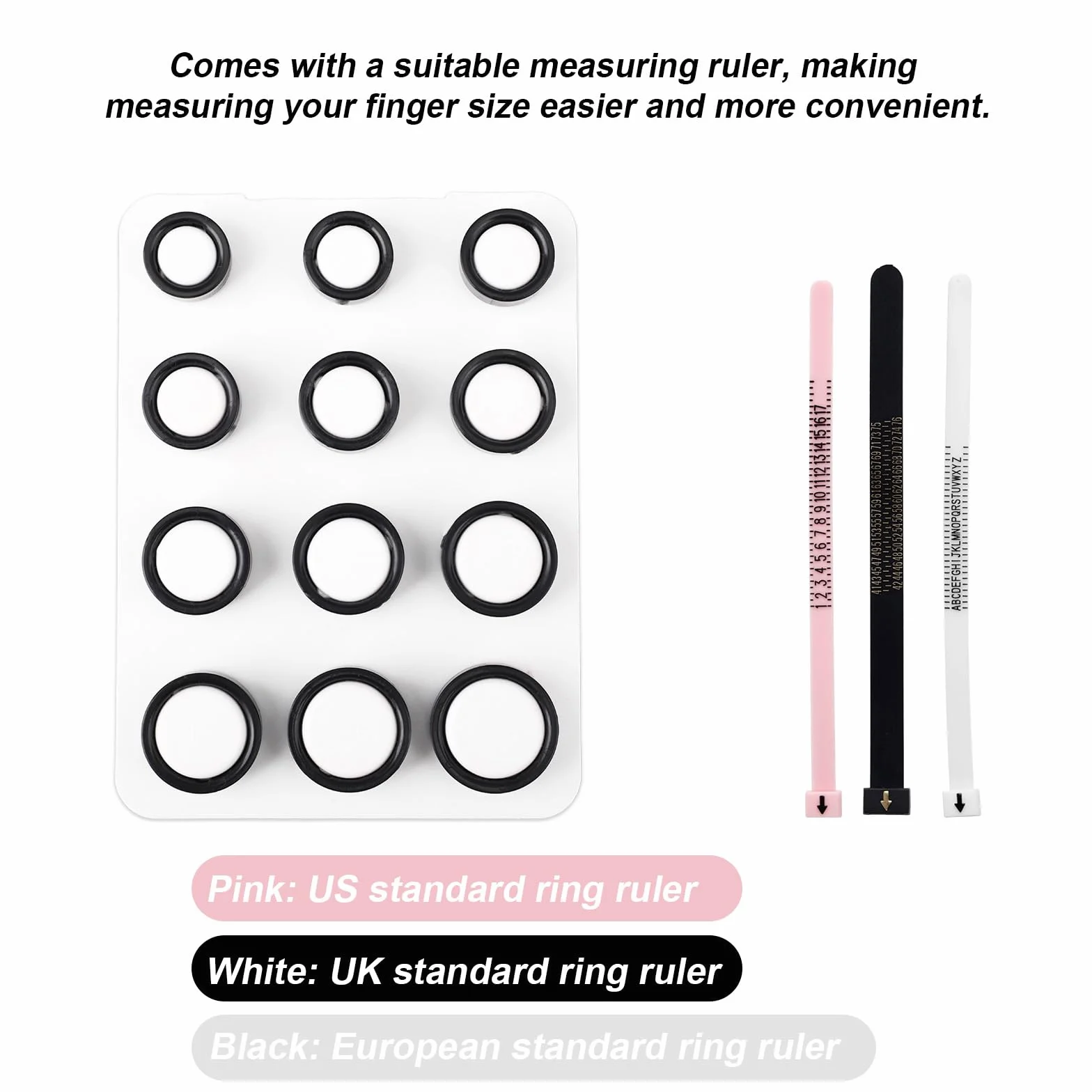 Oura Ring 4 Kit Misura, Silicone Set Dimensioni Dito US EU UK Misura Anelli