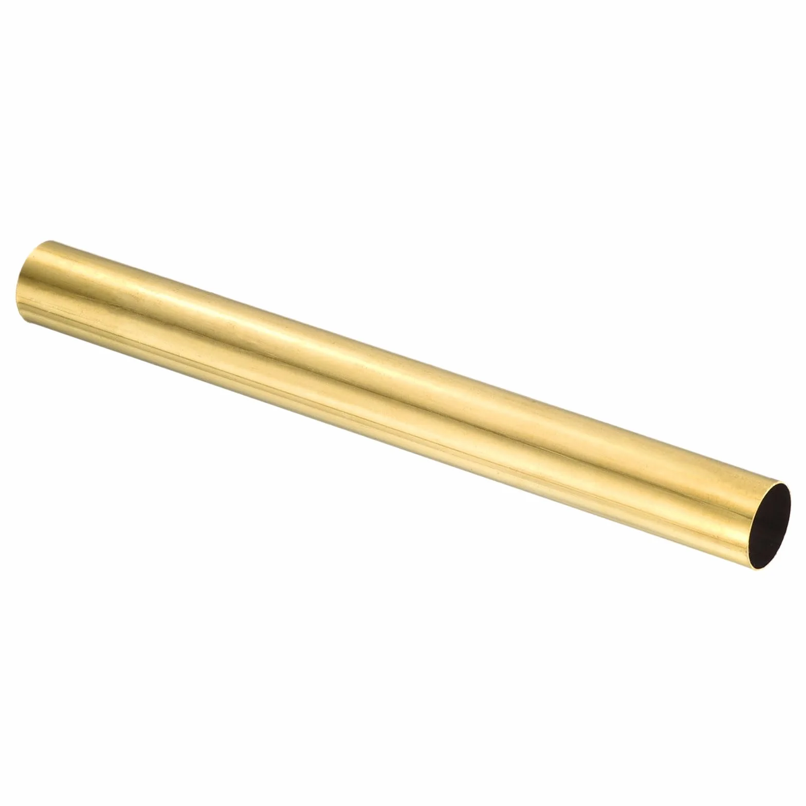 Tubo tondo in ottone H62 diametro esterno 21mm spessore parete 0,5mm lunghezza 200mm senza saldature