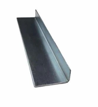 Angolo in acciaio zincato 60 x 80 x 2 mm 500 mm S235JR profilo a L