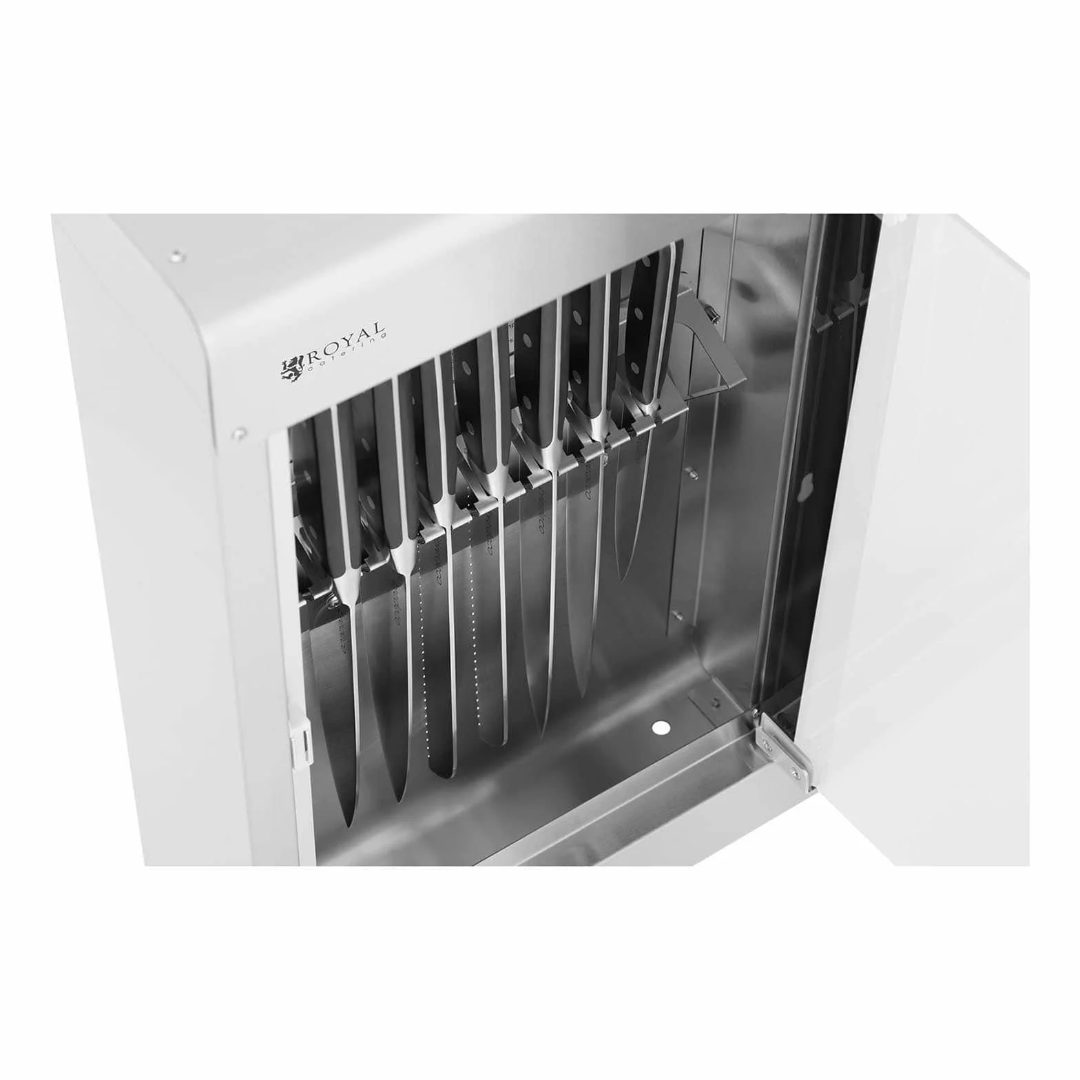 Royal Catering Sterilizzatore Coltelli UV Sterilizzatore Cucina RC-KSSS201 (14 coltelli, Acciaio inox)