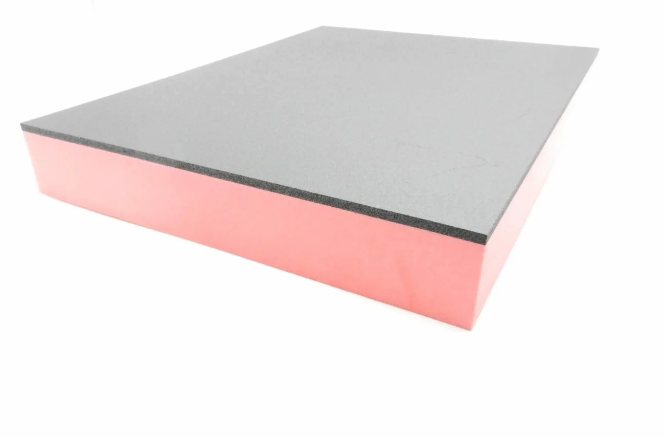 Inserto in schiuma rigida per carrello degli attrezzi, colore nero/rosso (500 x 580 x 40 mm)